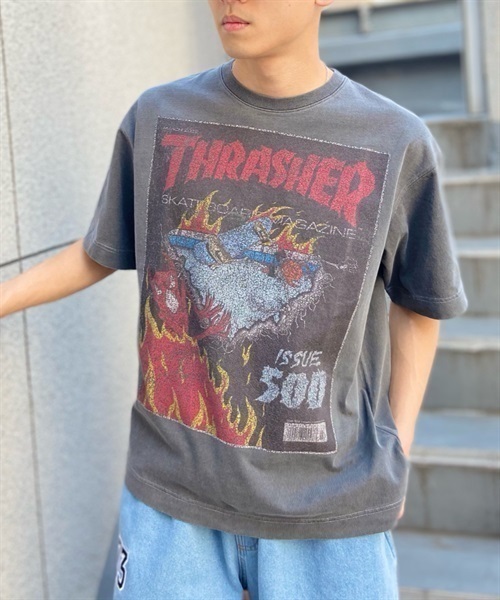 THRASHER スラッシャー MAGAZINE THMM-004 メンズ 半袖 Tシャツ