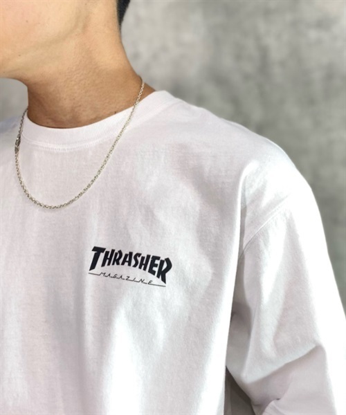 THRASHER スラッシャー MAY 94 THMM-006 メンズ 半袖 Tシャツ カットソー ムラサキスポーツ限定 KK1 C21(WHT-M)