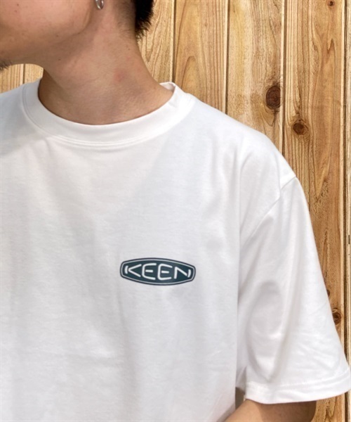 KEEN キーン 1028203 メンズ 半袖 Tシャツ KX1 C24(WHSM-M)