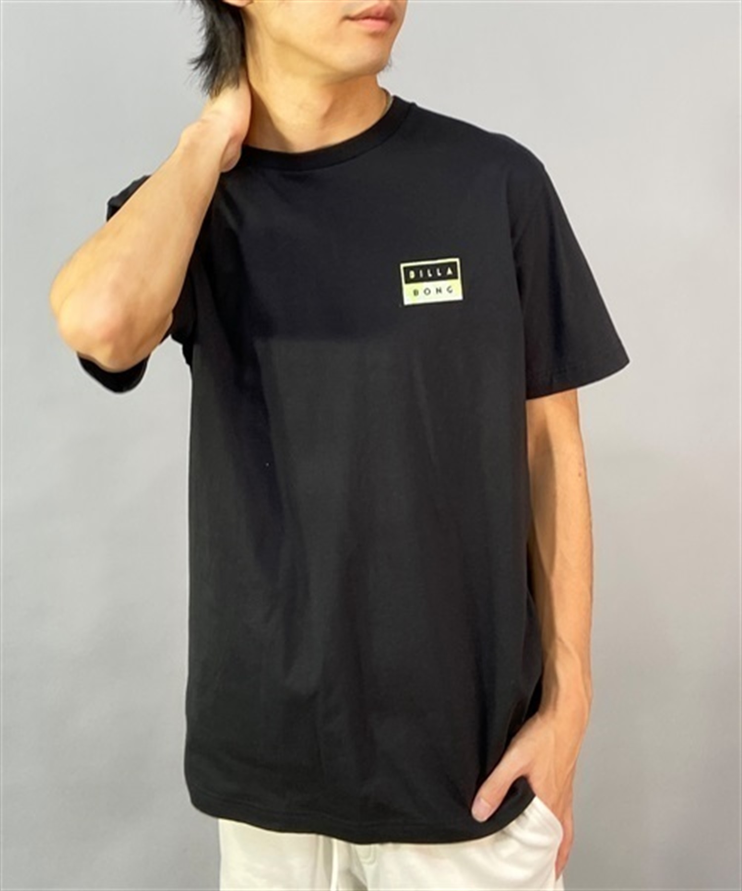 BILLABONG ビラボン DECAL CUT BD011-203 メンズ 半袖 Tシャツ バックプリント KX1 B25(WHM-S)