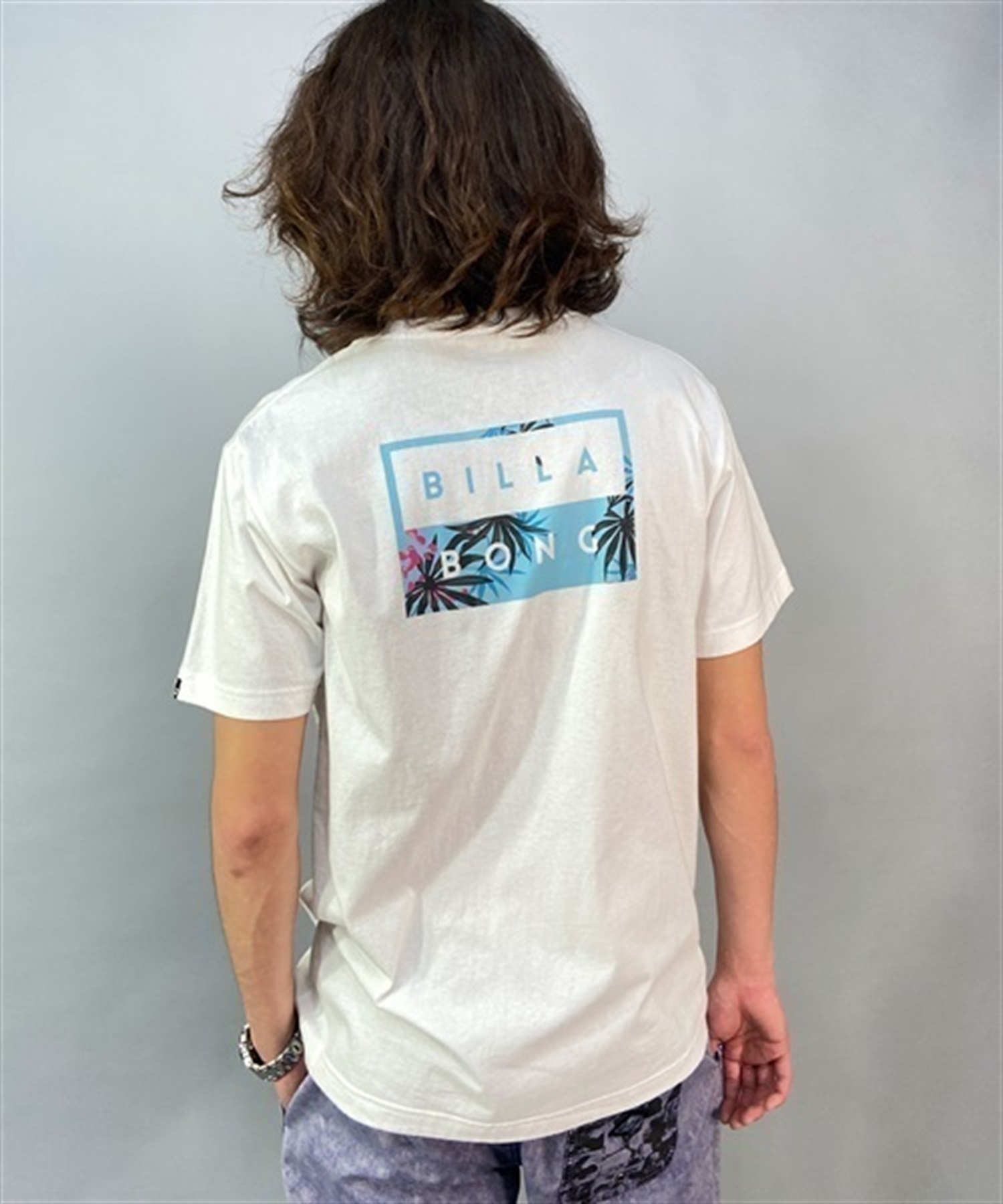 BILLABONG ビラボン DECAL CUT BD011-203 メンズ 半袖 Tシャツ バックプリント KX1 B25(WHT-S)