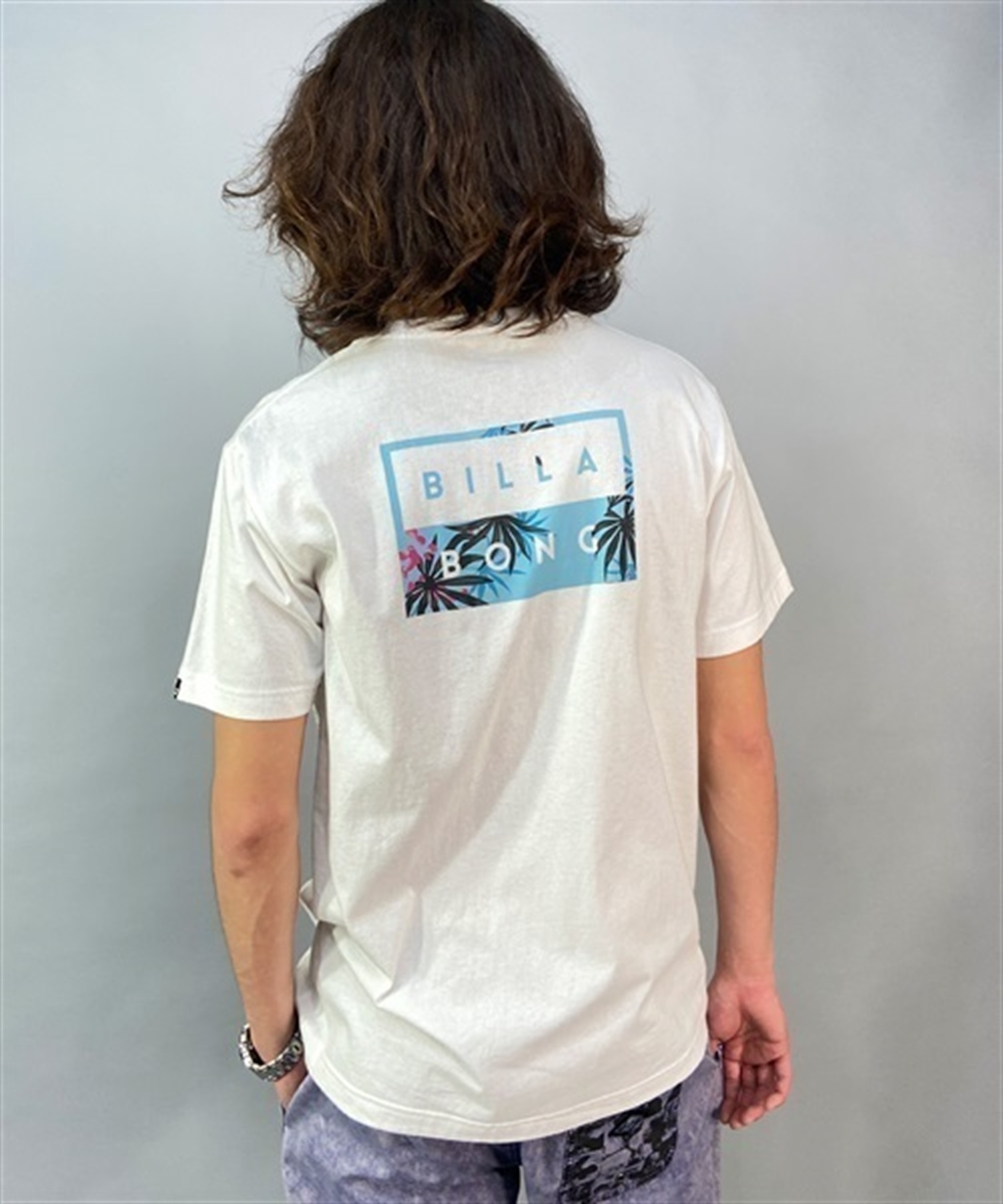 BILLABONG ビラボン DECAL CUT BD011-203 メンズ 半袖 Tシャツ バックプリント KX1 B25(WHM-S)