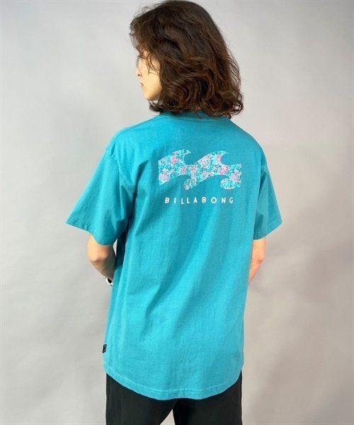 BILLABONG ビラボン BACK WAVE BD011-208 メンズ 半袖 Tシャツ バックプリント KX1 B23(BLK-M)