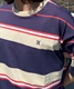 Hurley ハーレー OVRSZ BORDER SS MSS2310023 メンズ 半袖 Tシャツ KX1 C18(BLK-S)