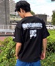 DC ディーシー DST241019 半袖 Tシャツ バックプリント ワイドシルエット ドロップショルダー(WHT-M)