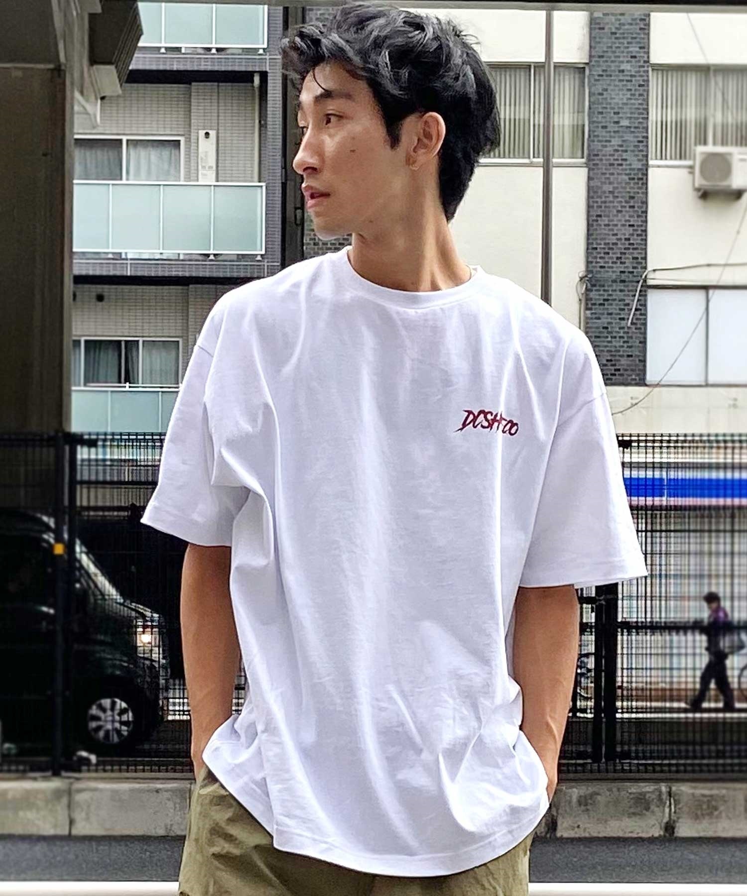 Dim Moire スカルプリント Tシャツ DC ディーシー DST241094 メンズ 半袖 Tシャツ バックプリント