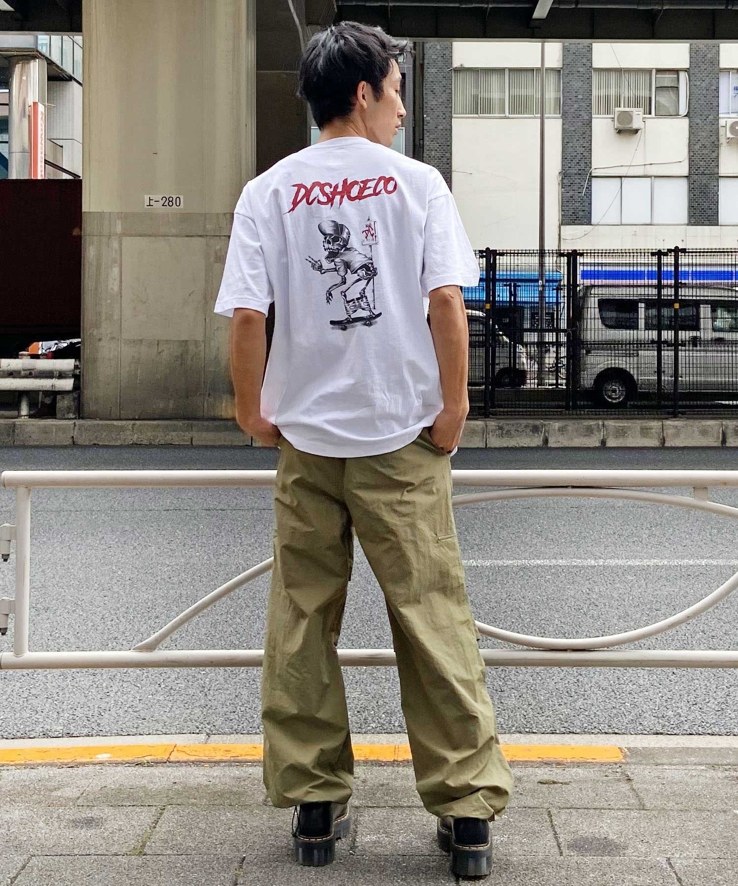 DC ディーシー DST241094 メンズ 半袖 Tシャツ バックプリント