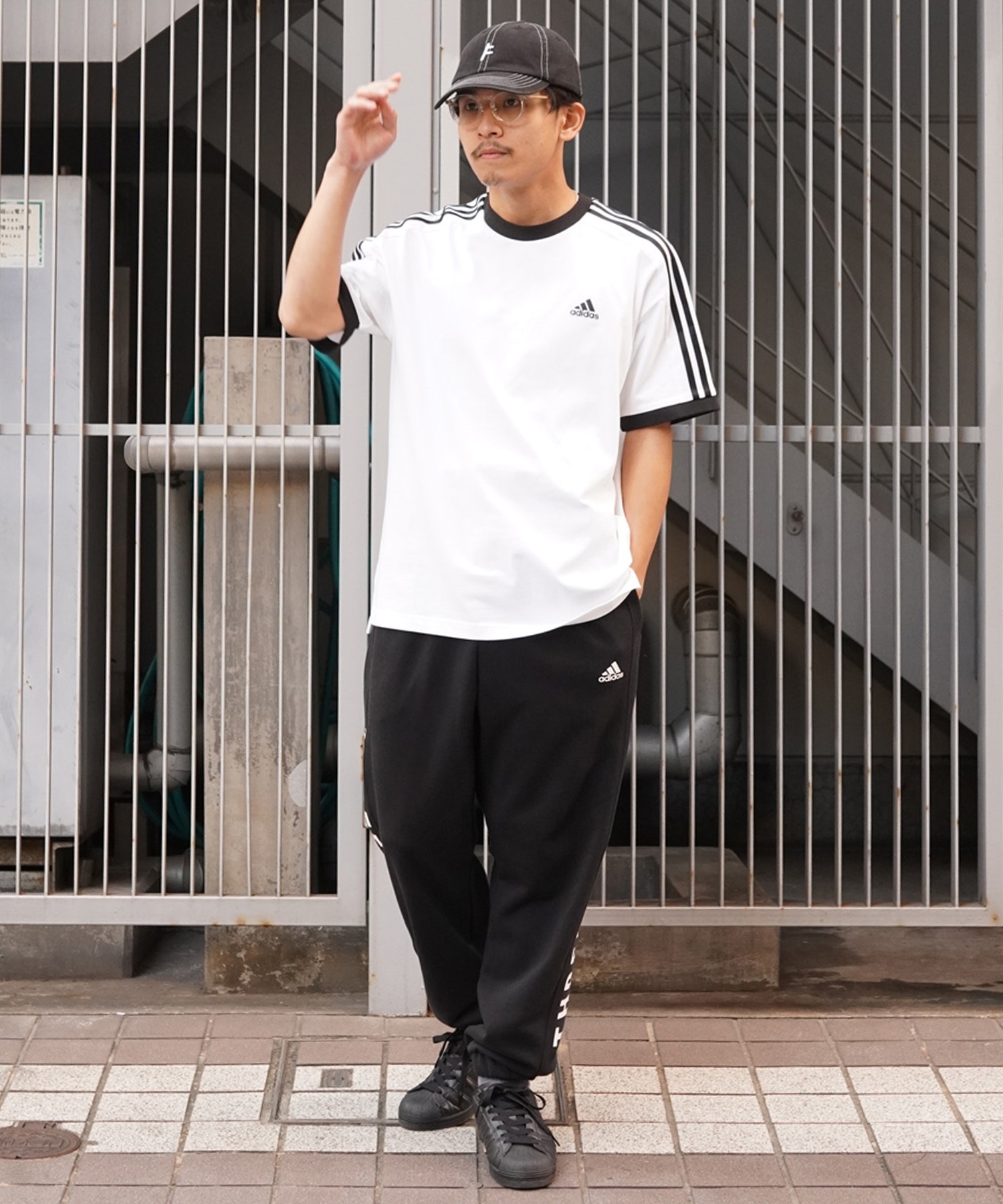 adidas アディダス メンズ 半袖 Tシャツ 3ST スリーストライプス