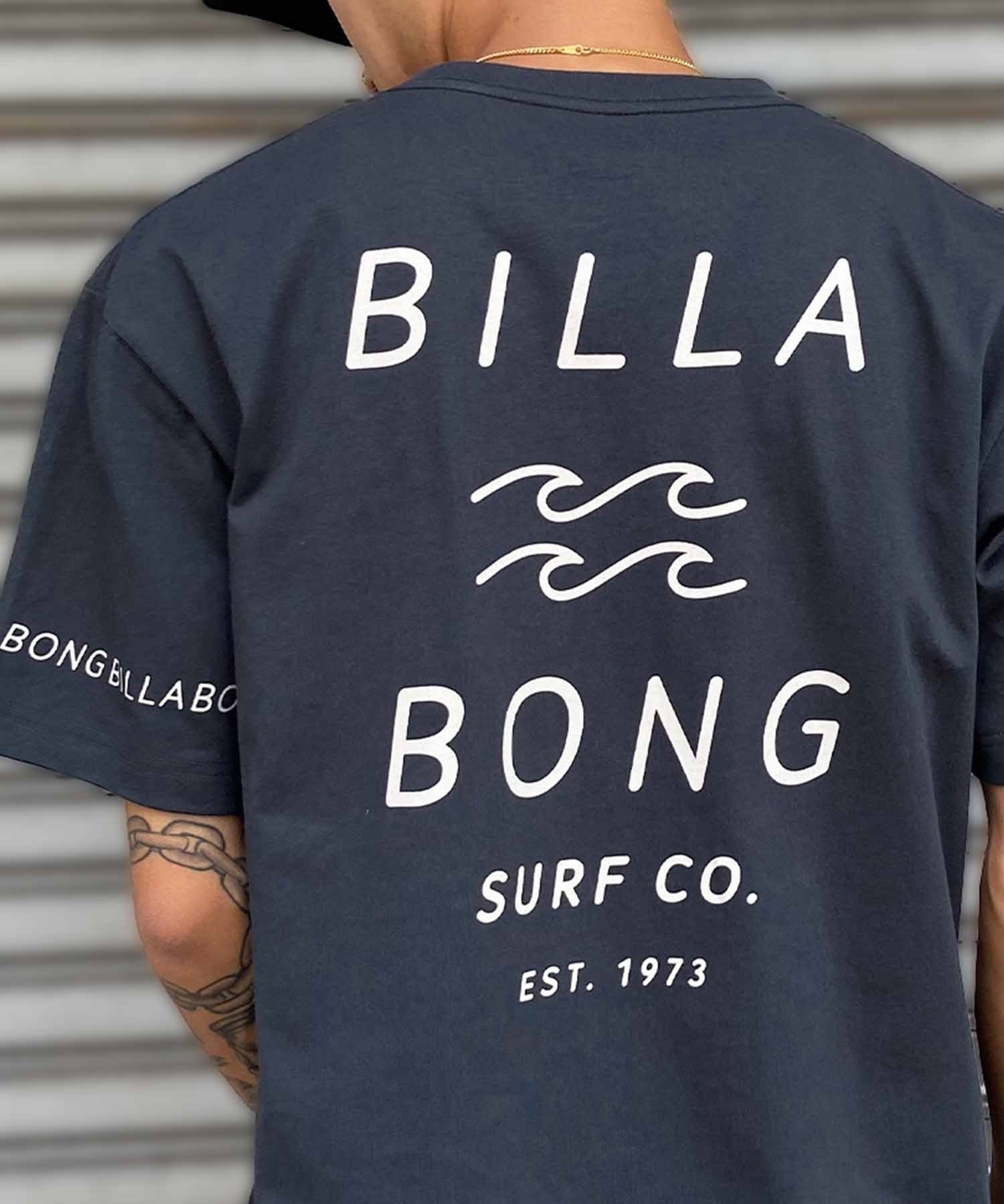 BILLABONG ビラボン メンズ バックプリントTシャツ ロゴT 半袖 BE011-204(MNT-S)