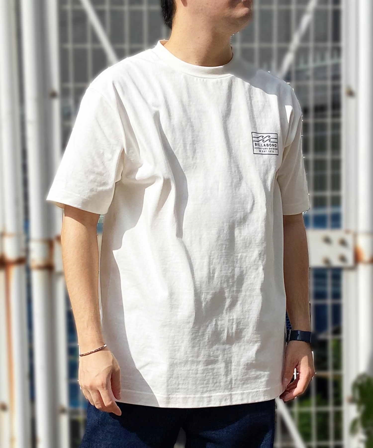 【マトメガイ対象】BILLABONG ビラボン メンズ バックプリントTシャツ ロゴT 半袖 BE011-214(CRM-M)