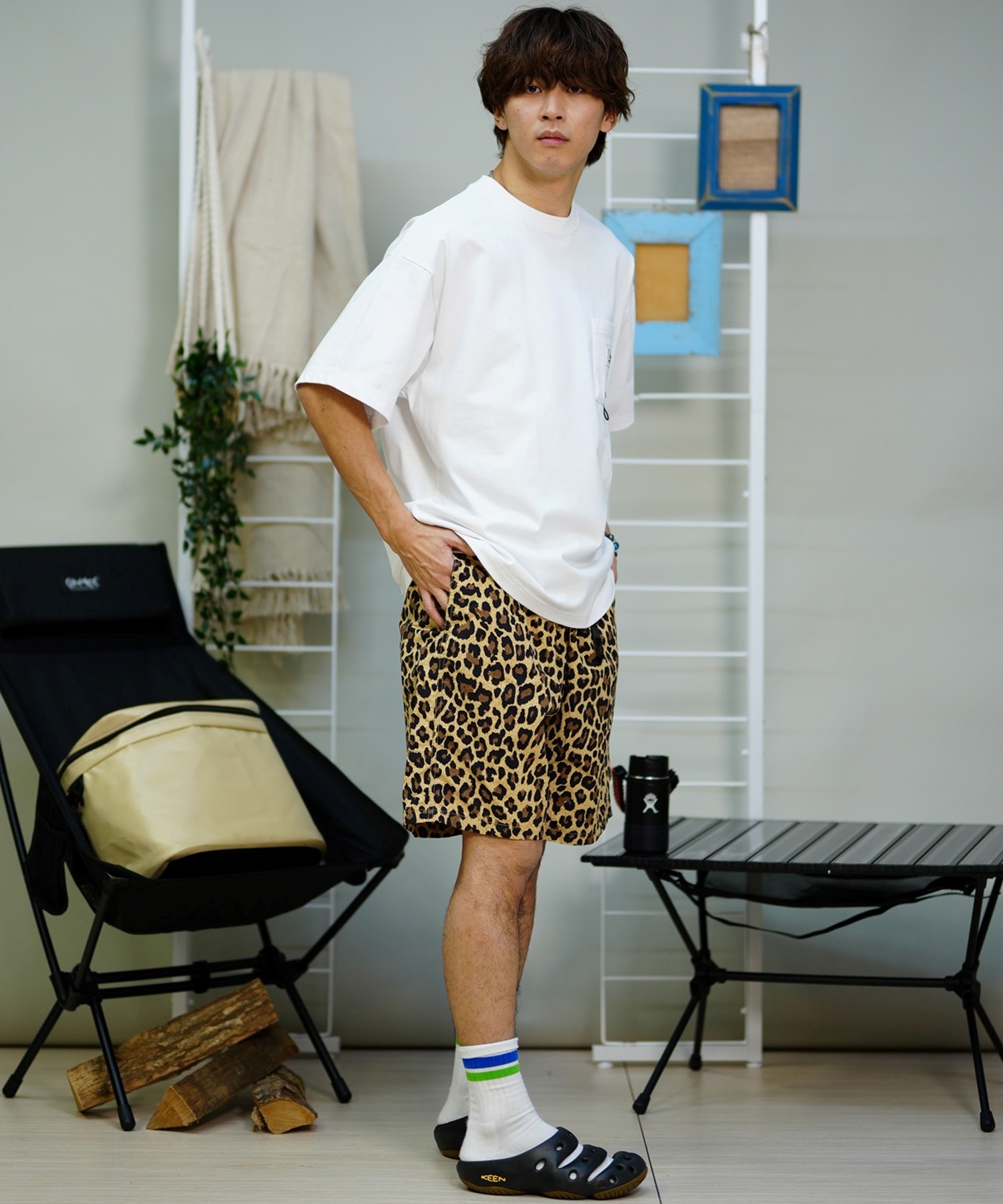 【ムラサキスポーツ限定】 QUIKSILVER クイックシルバー メンズ 半袖 Tシャツ ポケット ポケT ルーズフィット QST241626M(WHT-M)