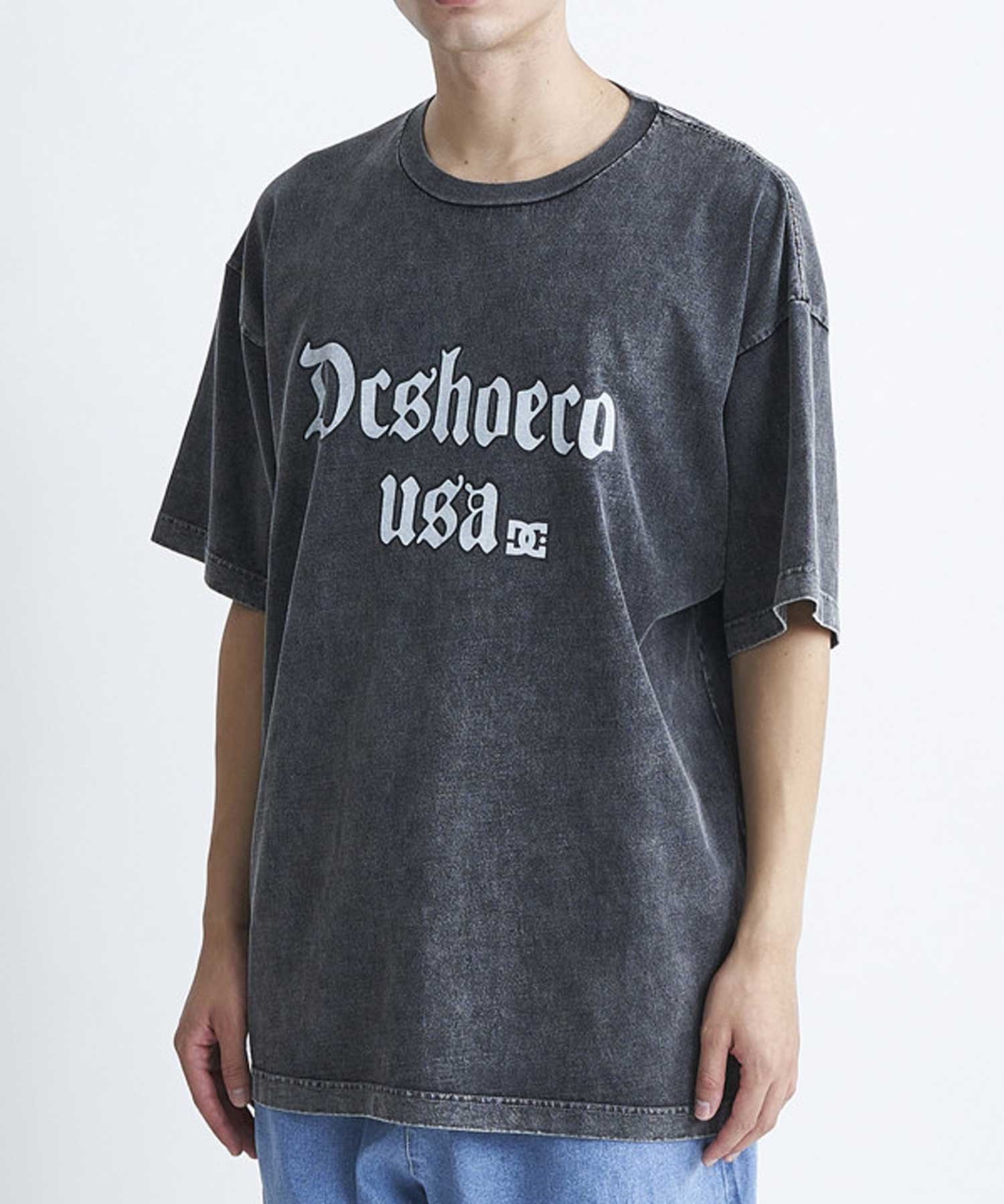 【クーポン対象】DC ディーシー メンズ 半袖 Tシャツ ドロップショルダー ピグメント加工 DST242014(BED-M)