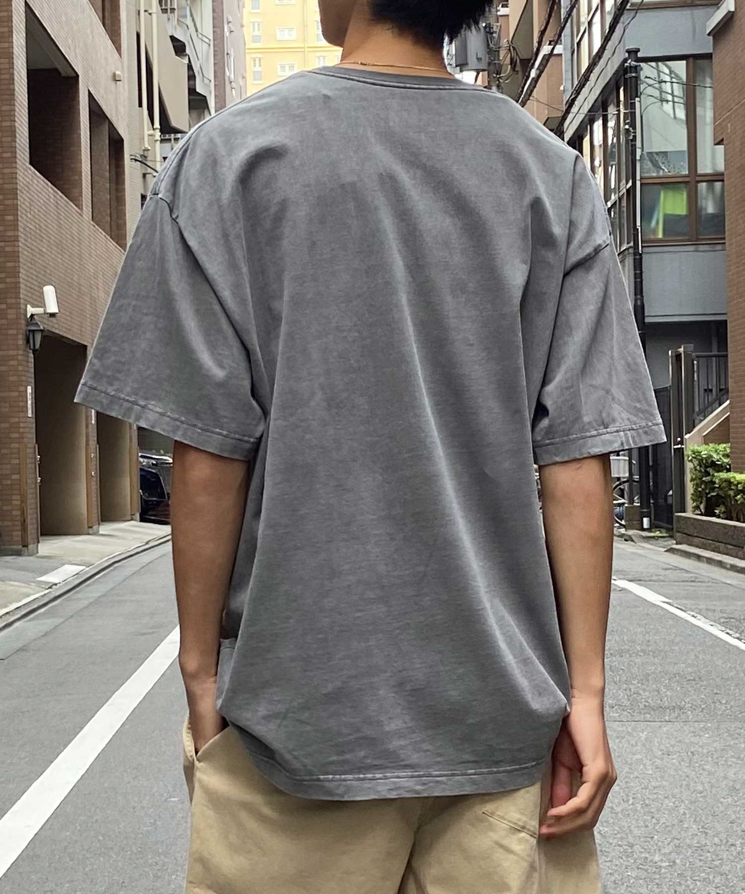 【クーポン対象】DC ディーシー メンズ 半袖 Tシャツ ドロップショルダー ピグメント加工 DST242014(BED-M)