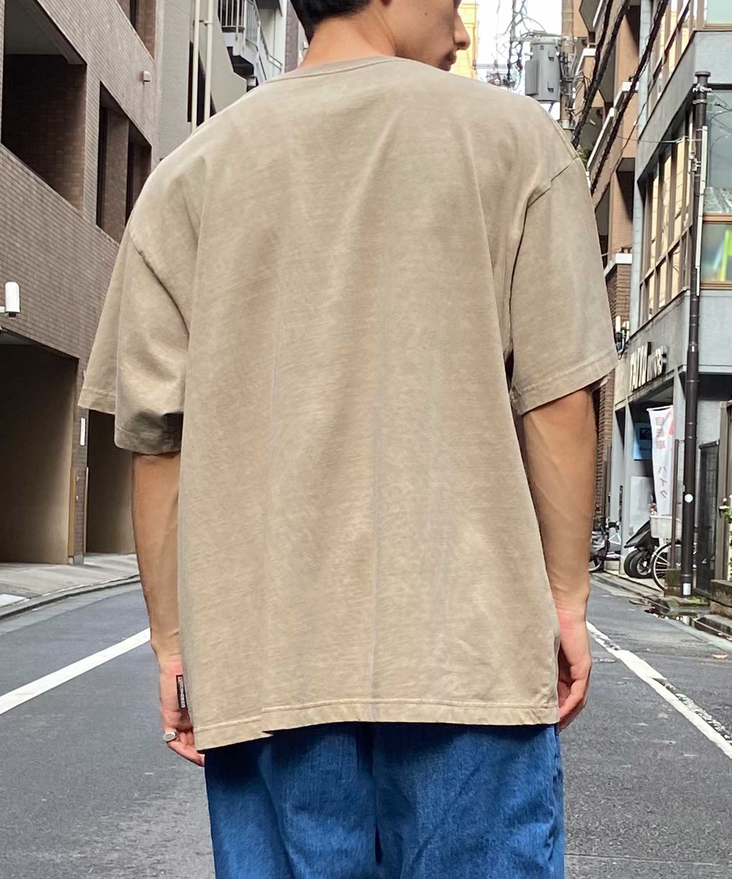 【クーポン対象】DC ディーシー メンズ 半袖 Tシャツ ドロップショルダー ピグメント加工 DST242014(BKD-M)