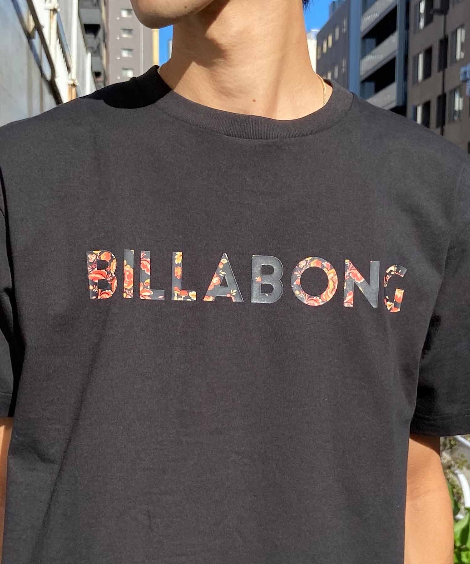 【マトメガイ対象】BILLABONG ビラボン UNITY LOGO Tシャツ 半袖 メンズ ロゴ BE011-200(BLA-S)