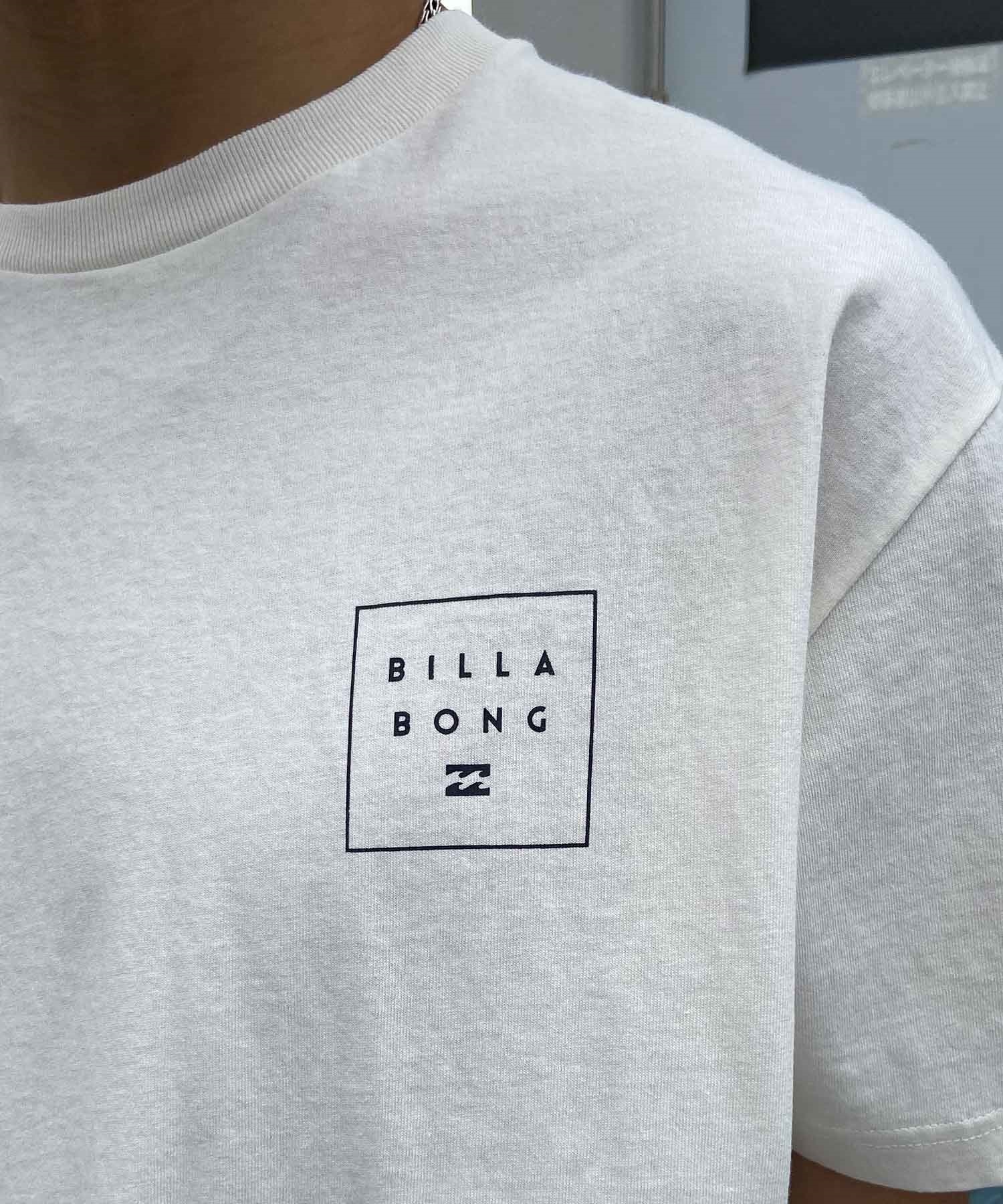 【マトメガイ対象】BILLABONG ビラボン BACK SQUARE Tシャツ 半袖 メンズ バックプリント BE011-203(CRM-M)