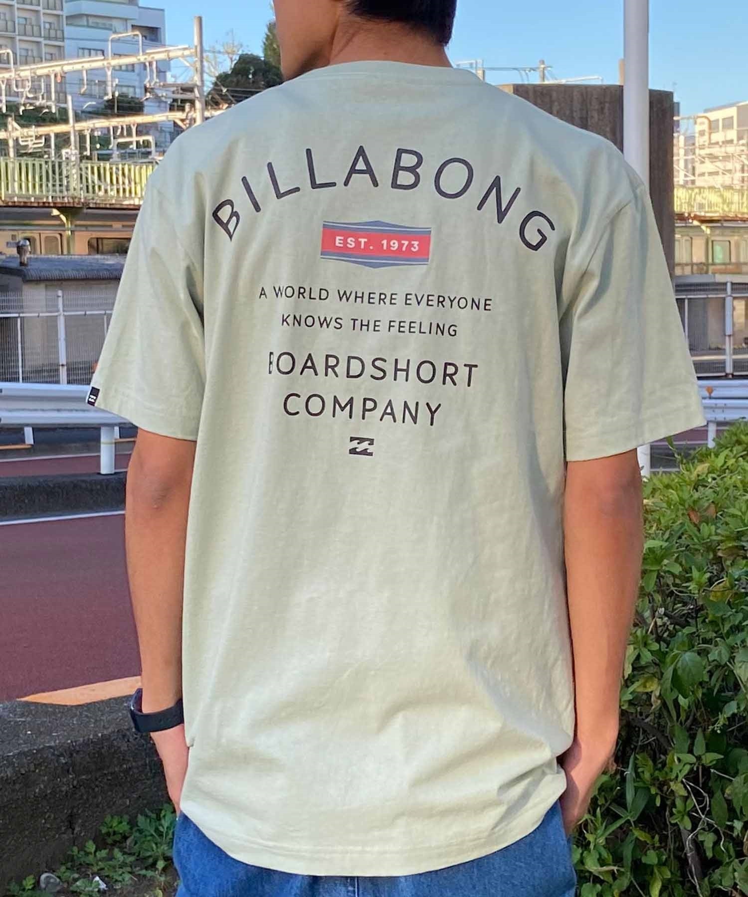 【マトメガイ対象】BILLABONG ビラボン PEAK Tシャツ 半袖 メンズ バックプリント クルーネック BE011-205(SAG-S)