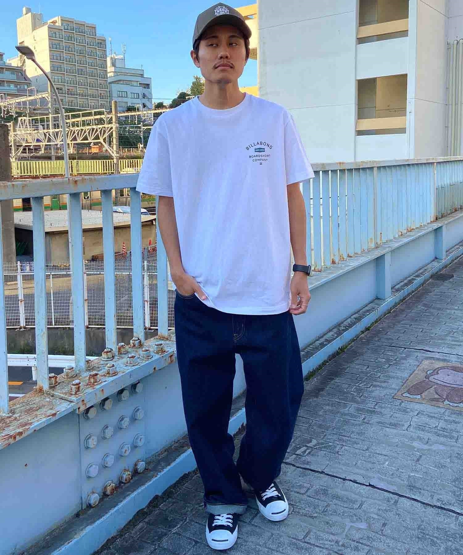 【マトメガイ対象】BILLABONG ビラボン PEAK Tシャツ 半袖 メンズ バックプリント クルーネック BE011-205(SAG-S)