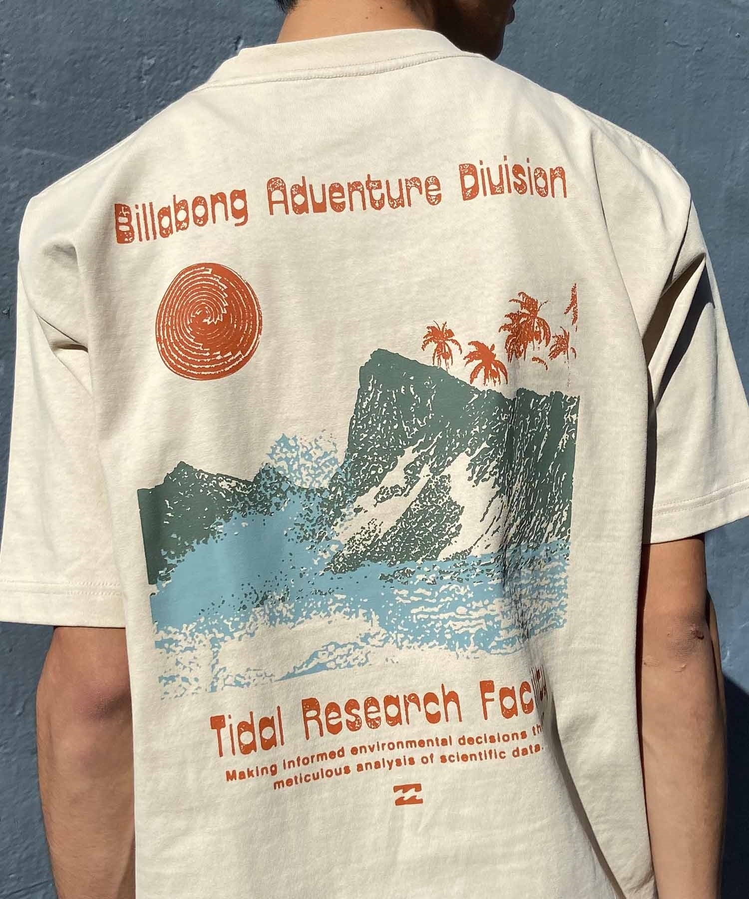 【マトメガイ対象】BILLABONG ビラボン TIDAL RESEARCH メンズ Tシャツ 半袖 バックプリント 速乾 BE011-216(OFW-M)