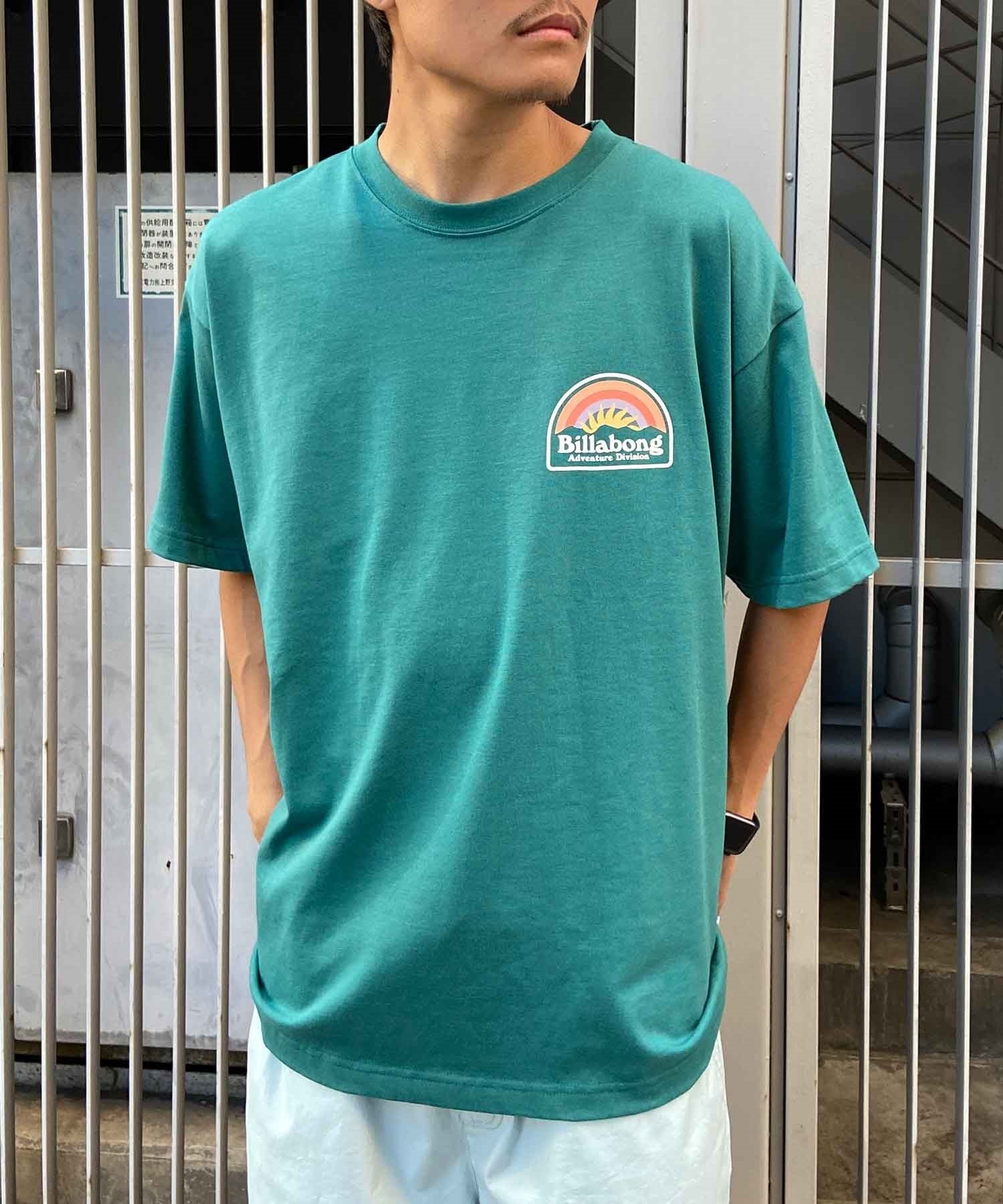 【マトメガイ対象】BILLABONG ビラボン SUN UP メンズ Tシャツ 半袖 バックプリント 速乾 UVケア BE011-219(WA2-M)