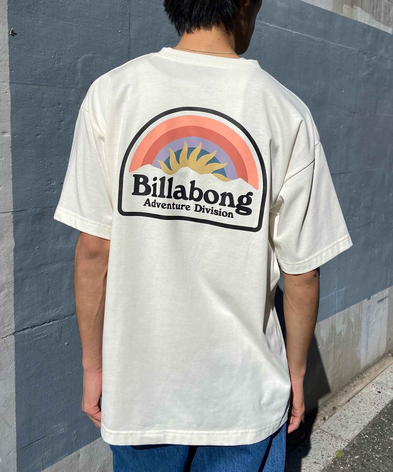 【マトメガイ対象】BILLABONG ビラボン SUN UP メンズ Tシャツ 半袖 バックプリント 速乾 UVケア BE011-219(WHT-M)