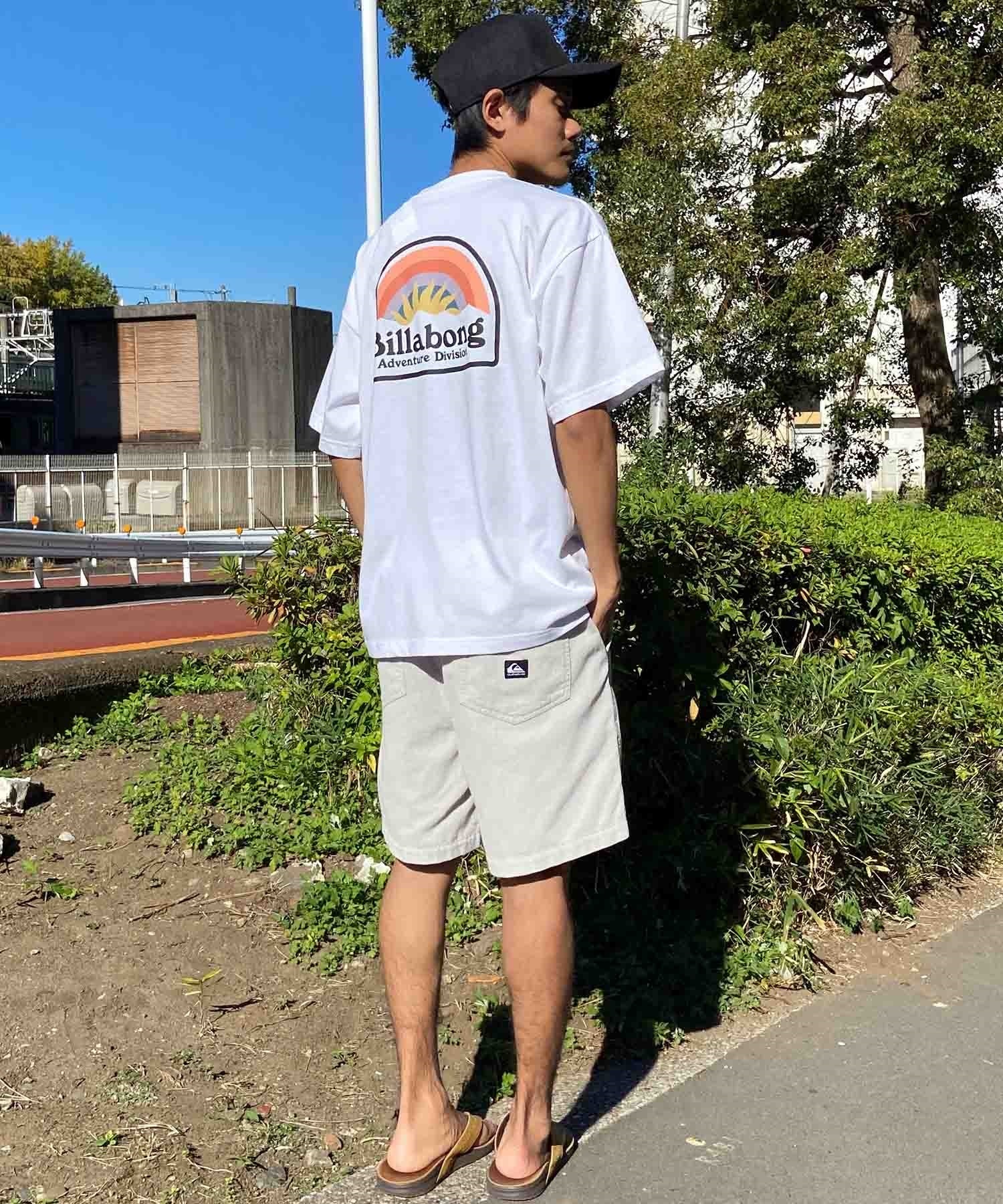 【マトメガイ対象】BILLABONG ビラボン SUN UP メンズ Tシャツ 半袖 バックプリント 速乾 UVケア BE011-219(WHT-M)