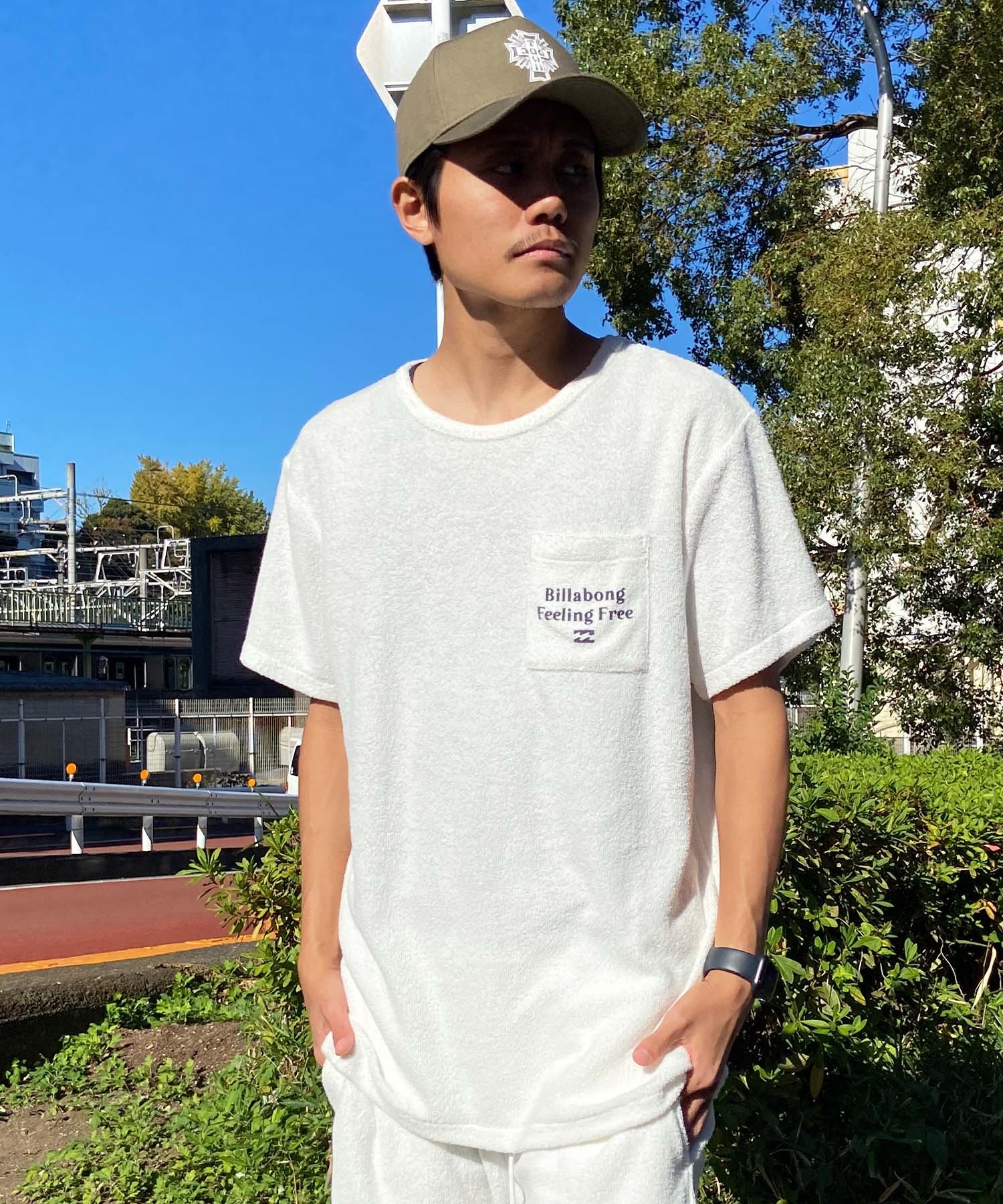 BILLABONG ビラボン メンズ 半袖 Tシャツ パイル生地