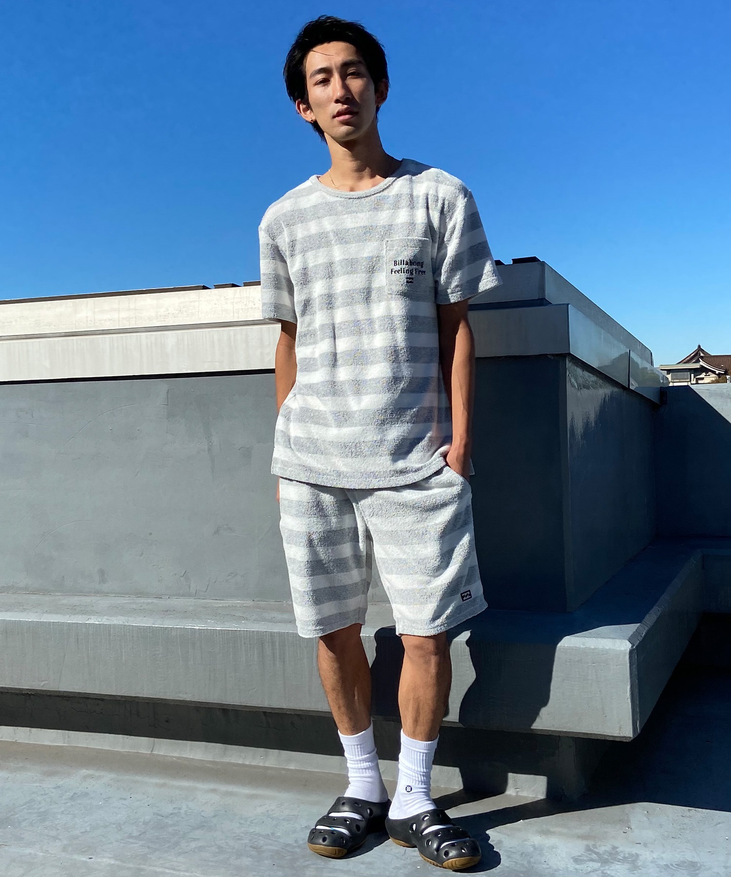 BILLABONG ビラボン メンズ 半袖 Tシャツ パイル生地