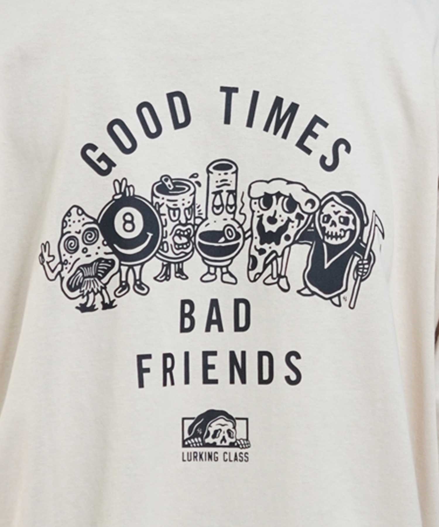 LURKING CLASS ラーキングクラス ST24STM04 メンズ 半袖 Tシャツ バックプリント オーバーサイズ Tシャツ ムラサキスポーツ限定(WHITE-M)