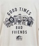 LURKING CLASS ラーキングクラス ST24STM04 メンズ 半袖 Tシャツ バックプリント オーバーサイズ Tシャツ ムラサキスポーツ限定(WHITE-M)