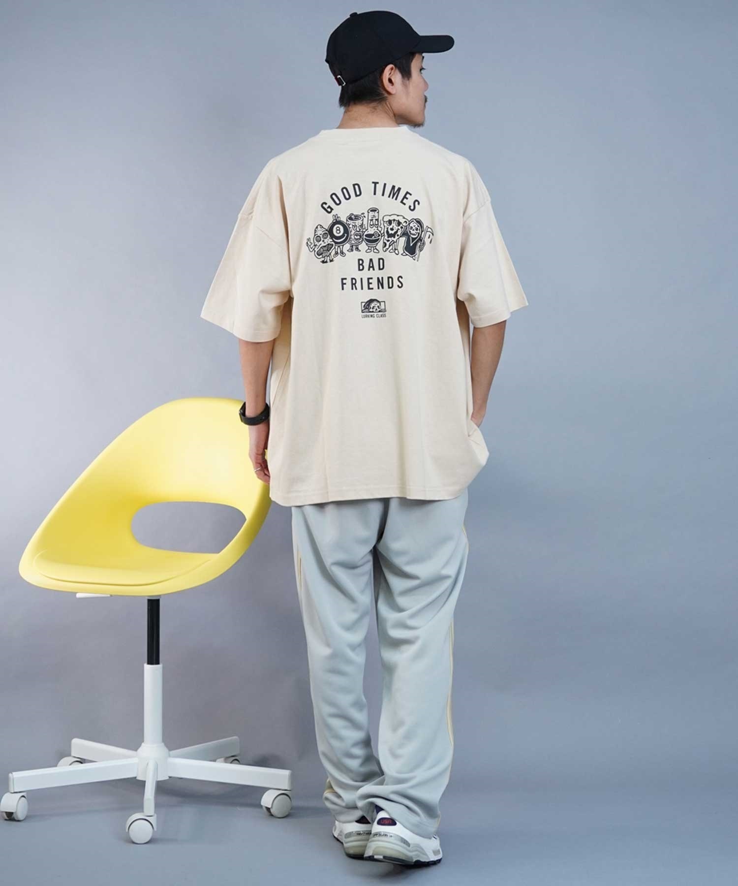 LURKING CLASS ラーキングクラス ST24STM04 メンズ 半袖 Tシャツ バックプリント オーバーサイズ Tシャツ ムラサキスポーツ限定(WHITE-M)