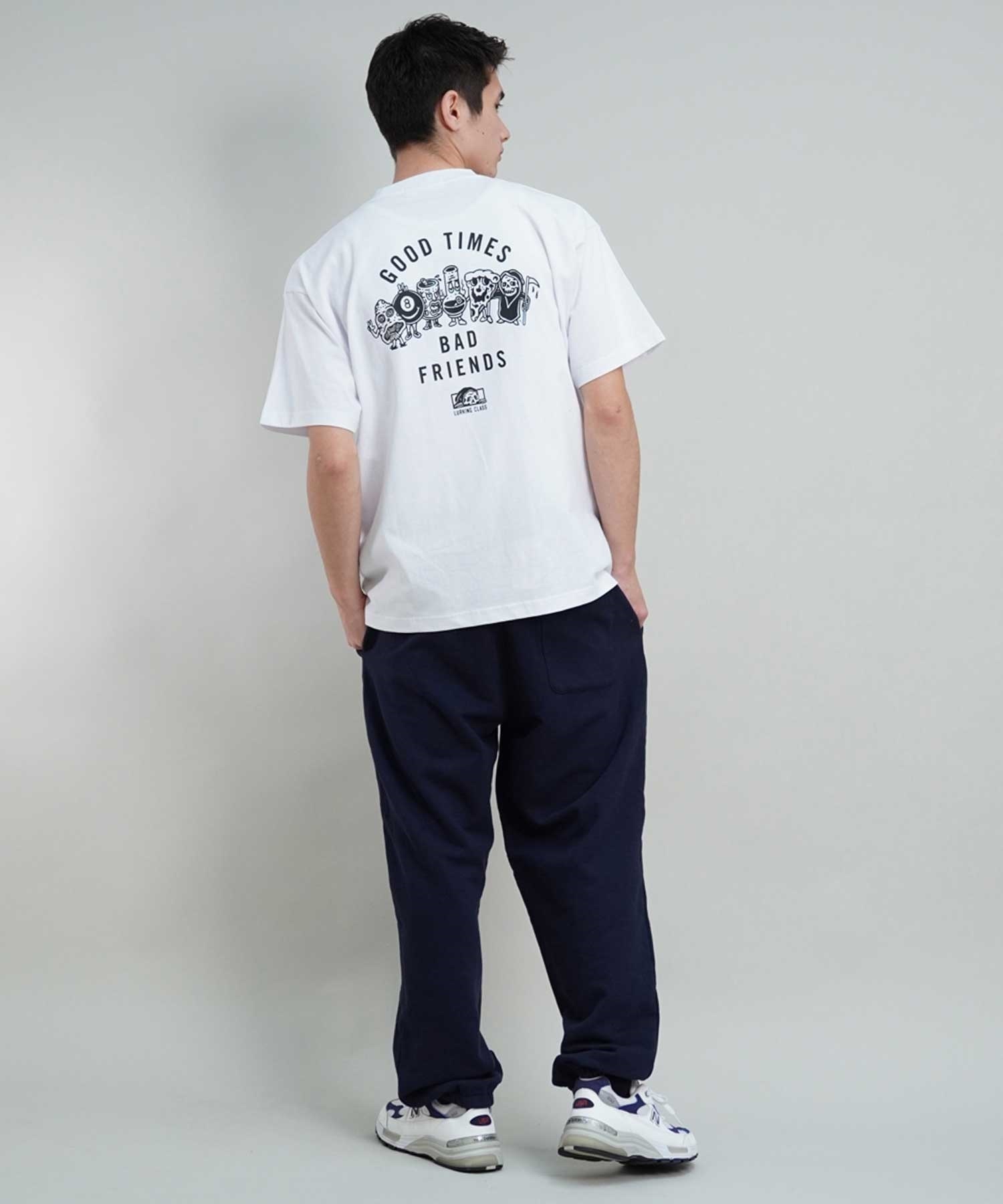 LURKING CLASS ラーキングクラス ST24STM04 メンズ 半袖 Tシャツ バックプリント オーバーサイズ Tシャツ ムラサキスポーツ限定(WHITE-M)
