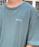 RVCA ルーカ THRASHED BOX RVCA TEE メンズ 半袖 Tシャツ バックプリント スクエアロゴ オーバーサイズ BE041-224(BLK-S)