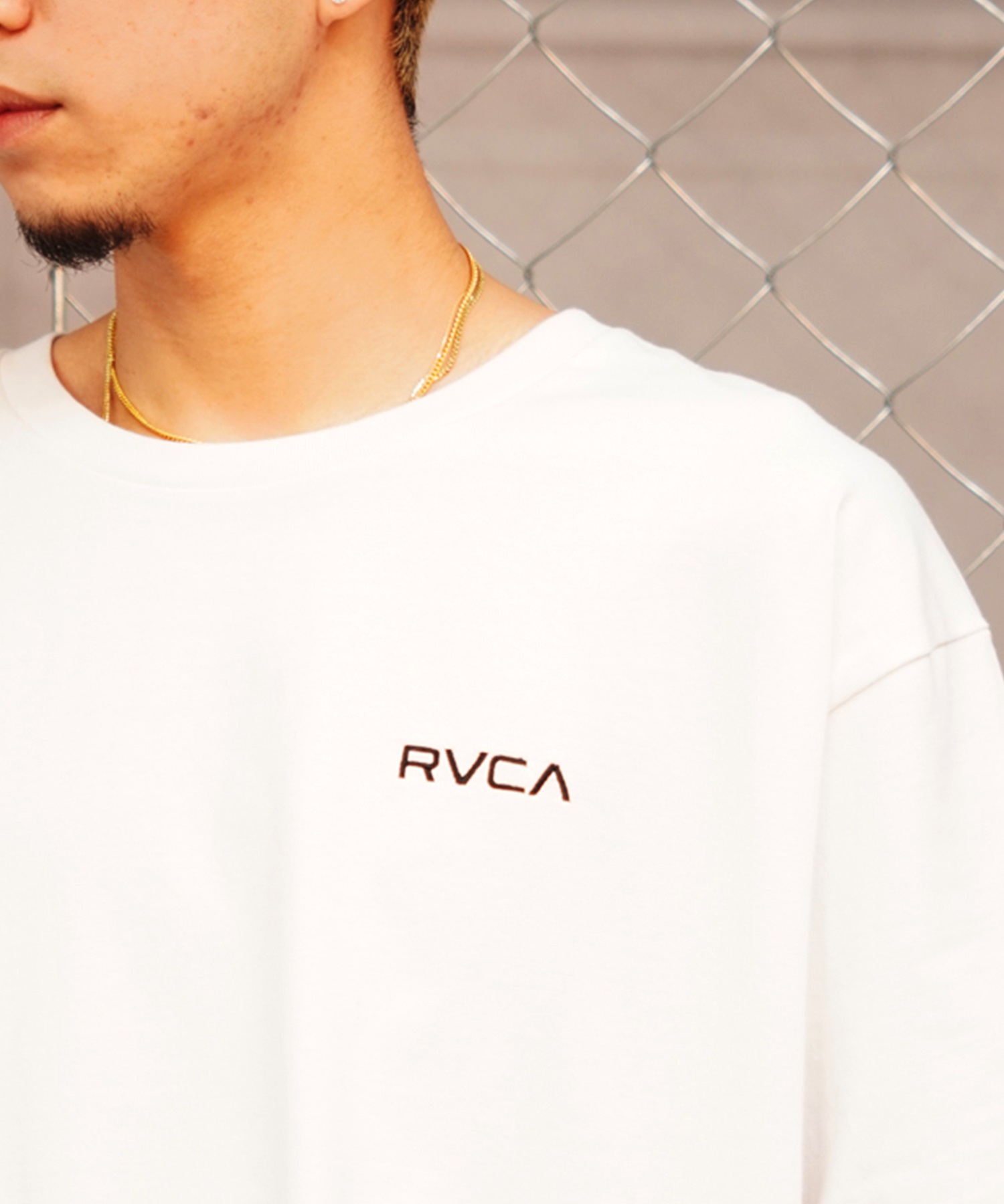 RVCA ルーカ THRASHED BOX RVCA TEE メンズ 半袖 Tシャツ バックプリント スクエアロゴ オーバーサイズ BE041-224(GNB0-S)