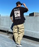 RVCA ルーカ THRASHED BOX RVCA TEE メンズ 半袖 Tシャツ バックプリント スクエアロゴ オーバーサイズ BE041-224(BLK-S)