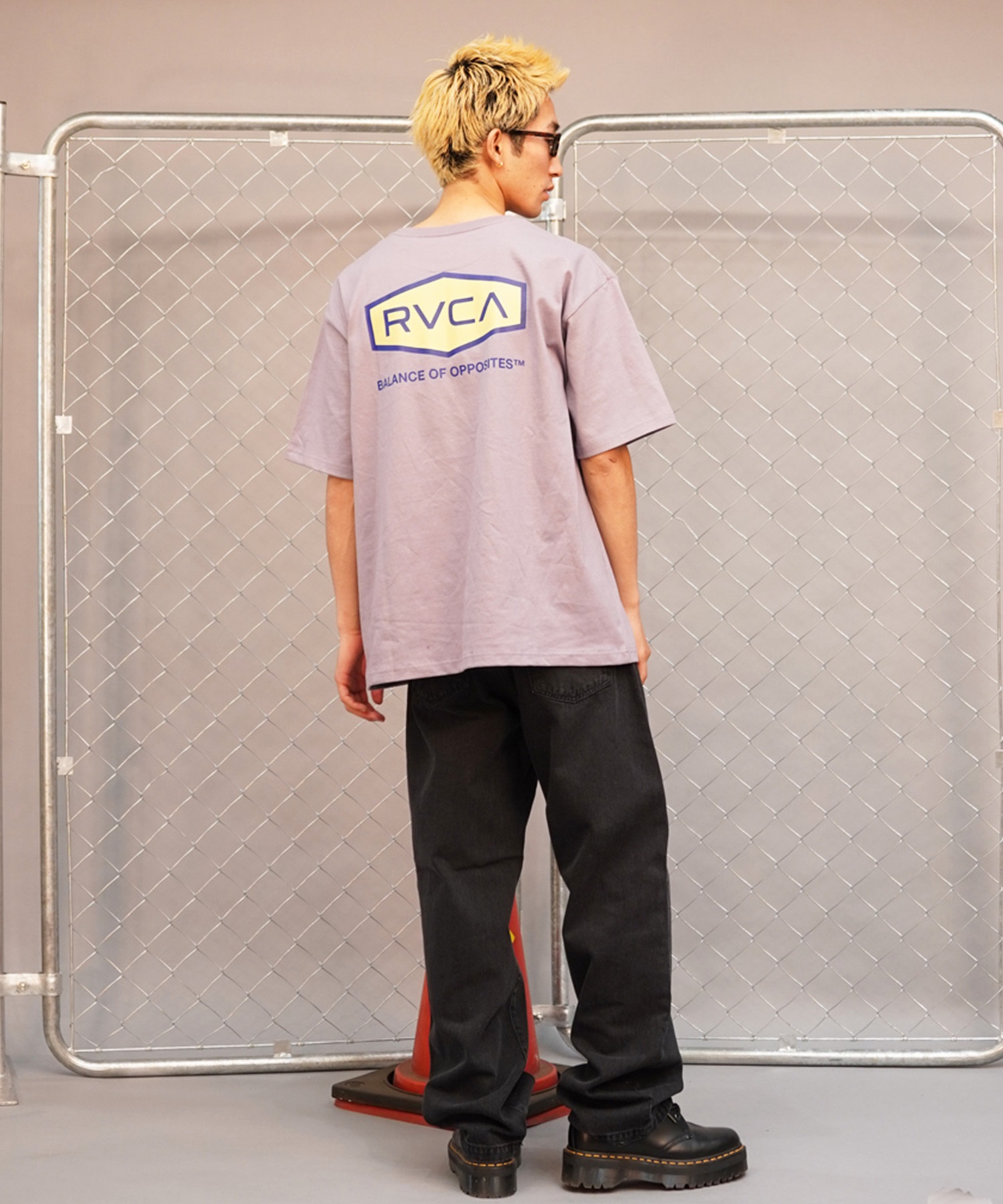 RVCA ルーカ HEX BOX TEE メンズ 半袖 Tシャツ バックプリント ロゴ オーバーサイズ BE041-225(WHT-S)