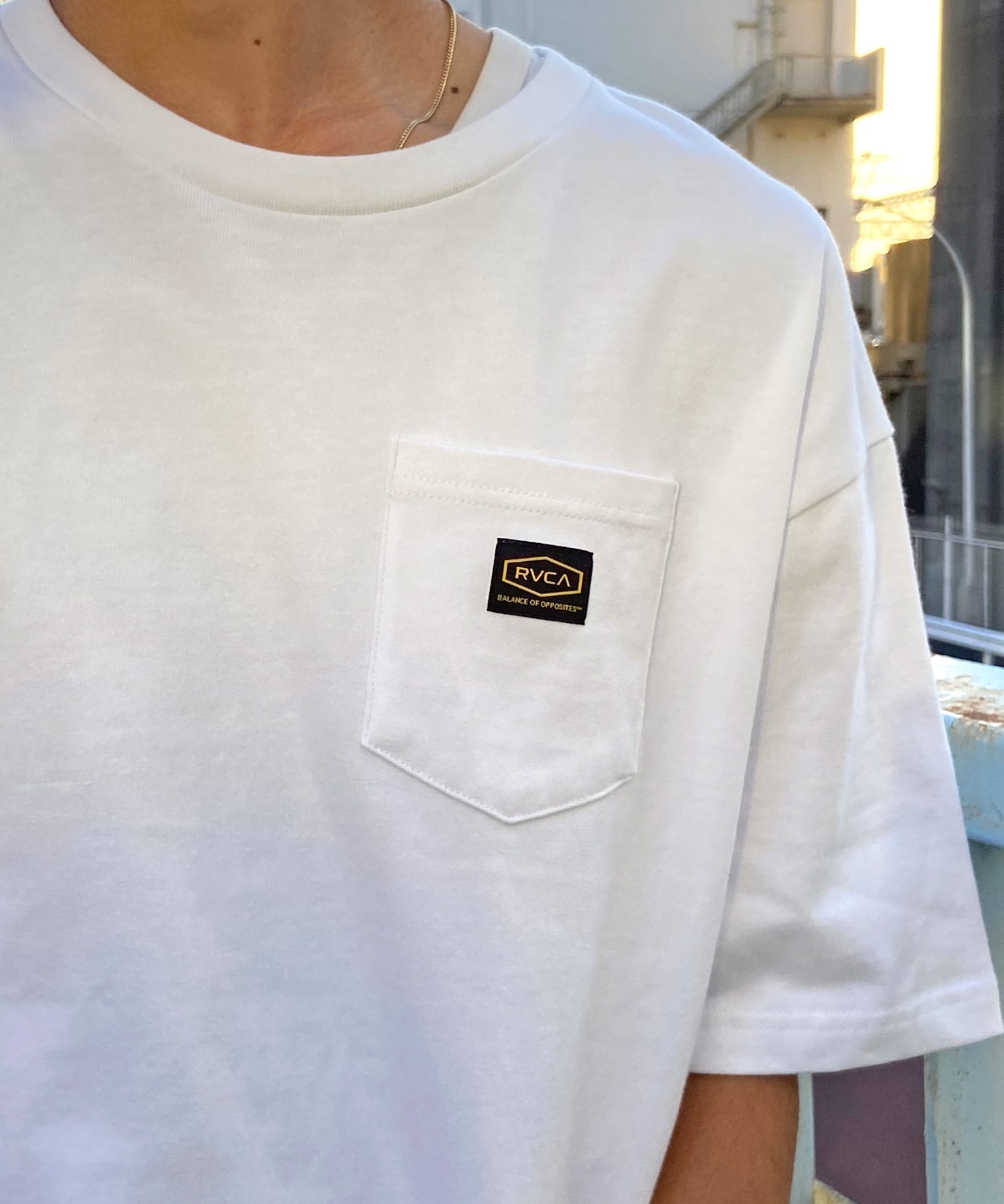 【クーポン対象】RVCA ルーカ メンズ 半袖 Tシャツ ポケT ポケット 無地 ワンポイント オーバーサイズ クルーネック BE041-230(KSD0-S)