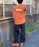 【クーポン対象】RVCA ルーカ メンズ 半袖 Tシャツ バックプリント コットン クルーネック BE041-233(BLK-S)