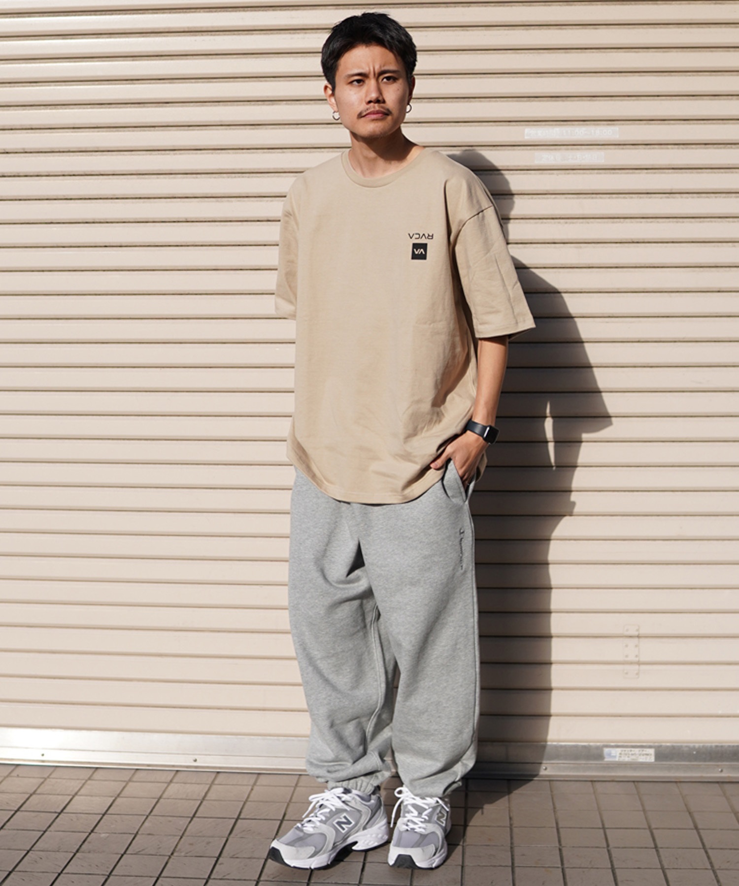 RVCA ルーカ UP STATE TEE メンズ 半袖 Tシャツ オーバーサイズ ボックスロゴ バックプリントT BE041-234(PTK-S)