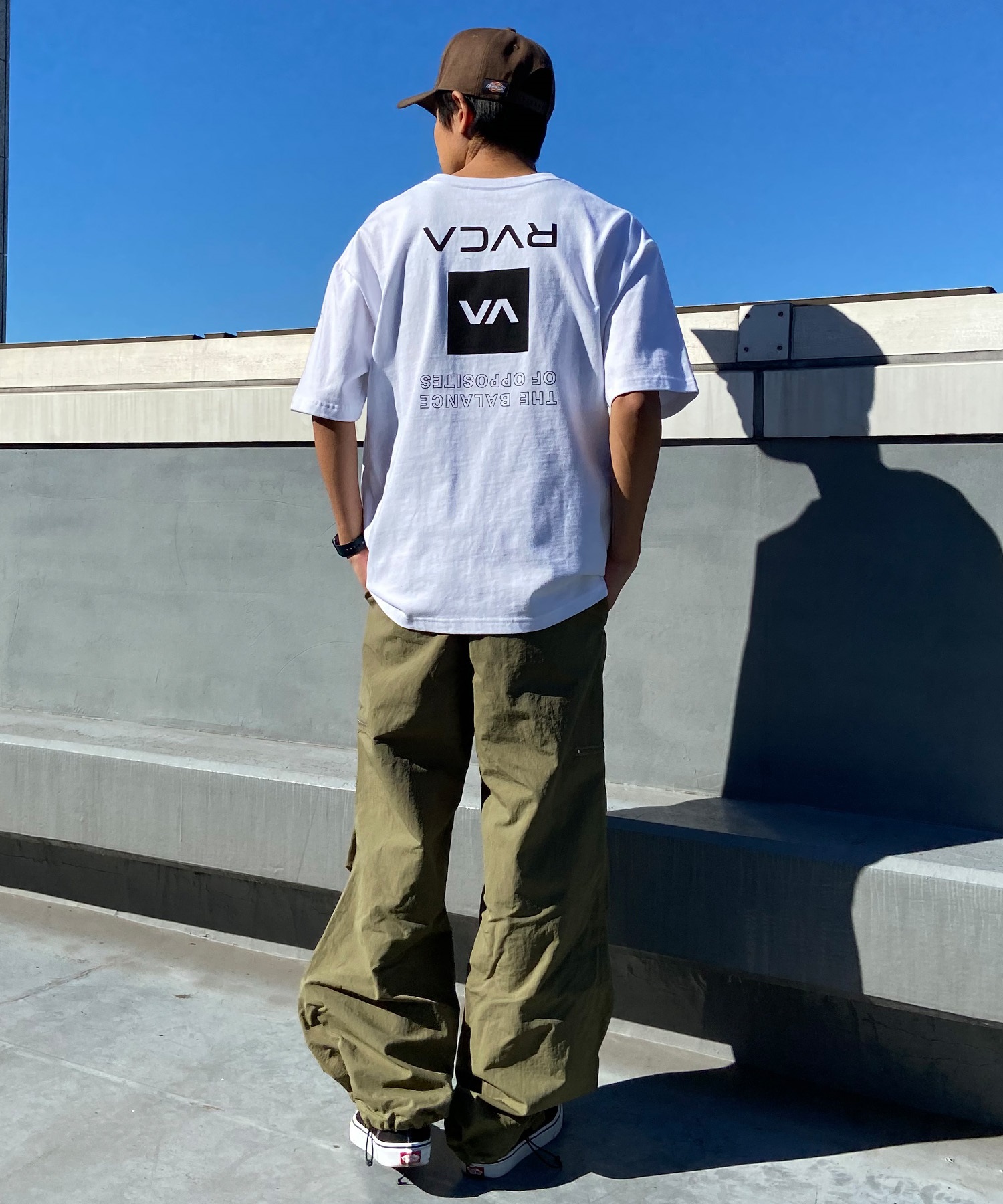 RVCA ルーカ UP STATE TEE メンズ 半袖 Tシャツ オーバーサイズ ボックスロゴ バックプリントT BE041-234(PTK-S)