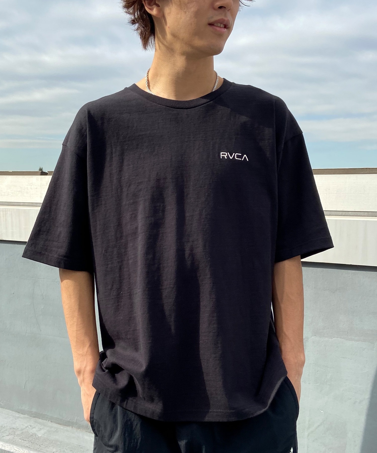 【クーポン対象】RVCA ルーカ メンズ 半袖 Tシャツ バックプリント ロゴ オーバーサイズ BE041-238(ANW-S)