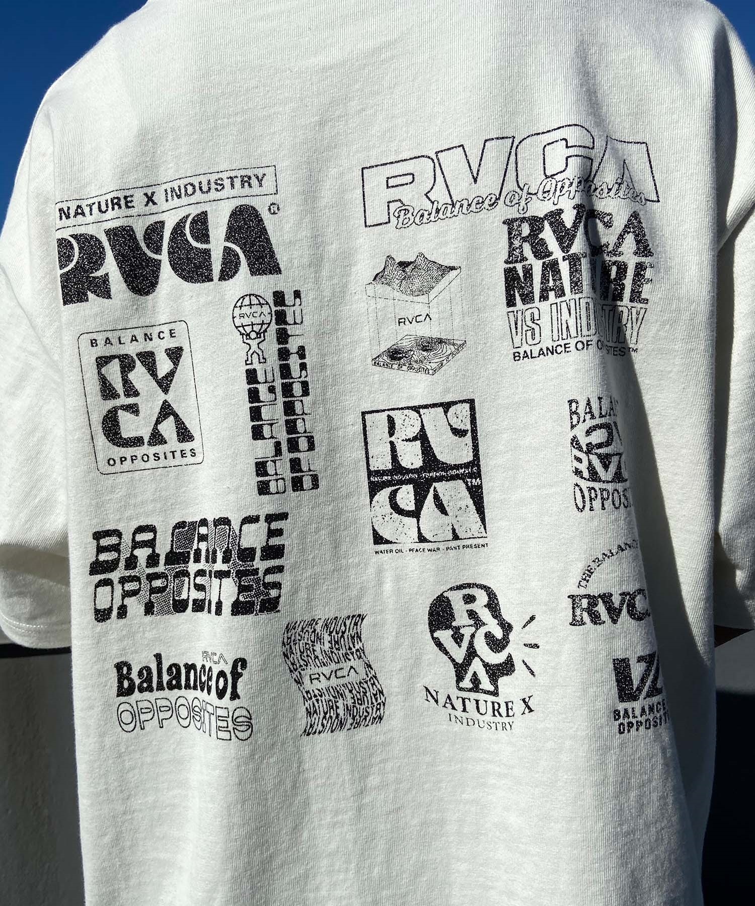 【クーポン対象】RVCA ルーカ メンズ 半袖 Tシャツ バックプリント ロゴ オーバーサイズ BE041-238(BLK-S)