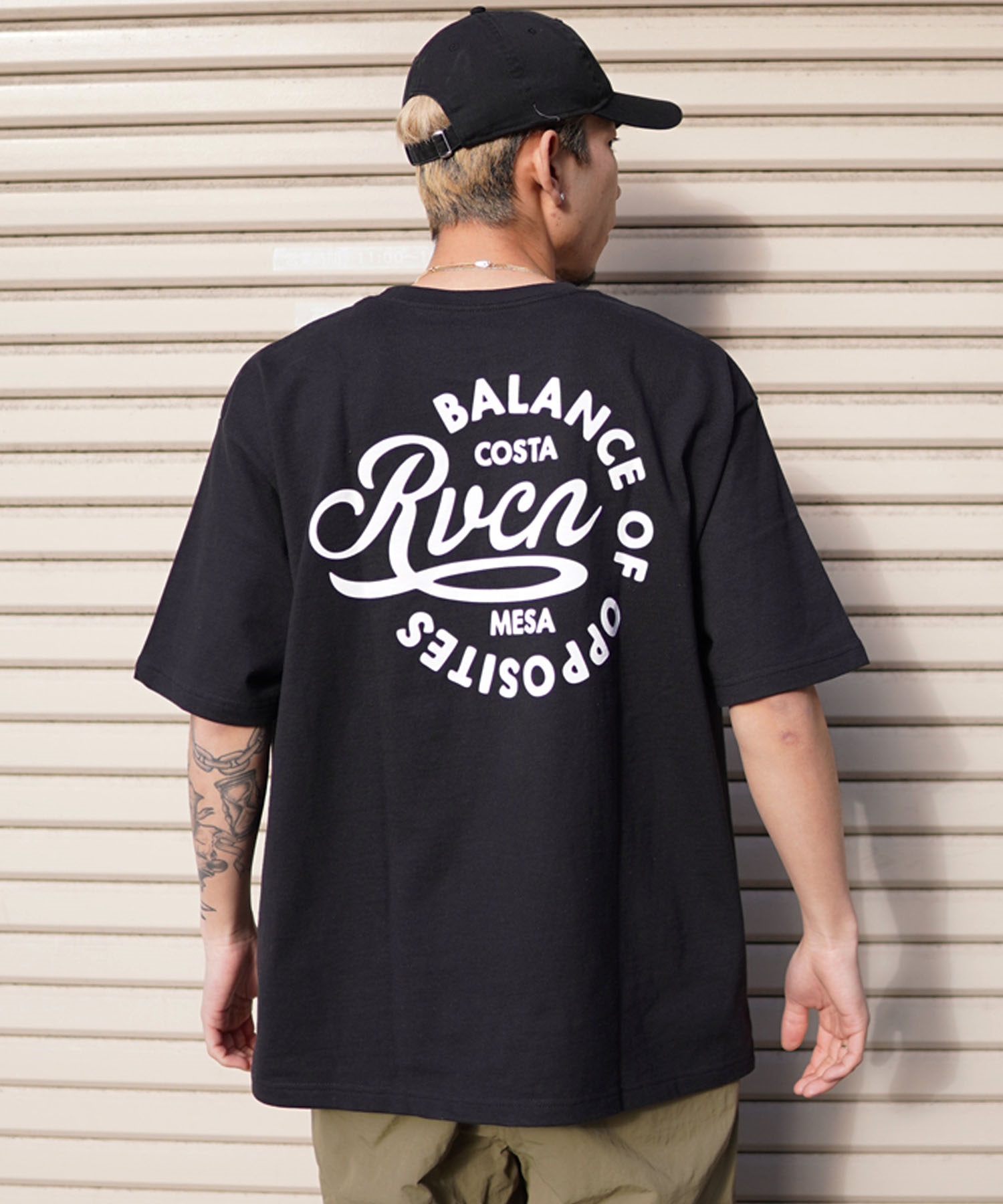 ムラサキスポーツ限定RVCA ルーカ RVCA BEND ST メンズ 半袖 Tシャツ バックプリント BE041-P22(WHT-S)