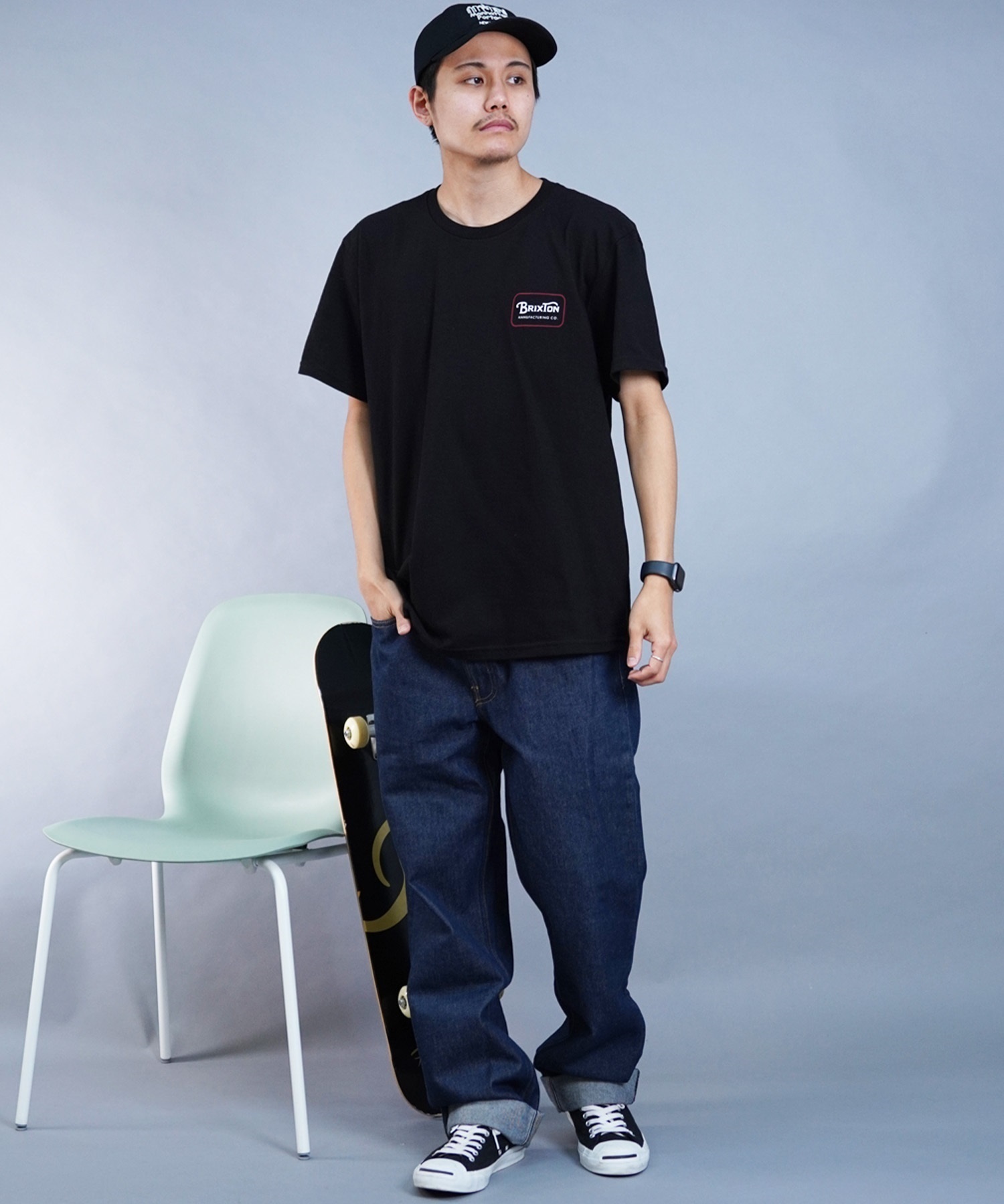 BRIXTON ブリクストン メンズ 半袖 Tシャツ バックプリント ブランド