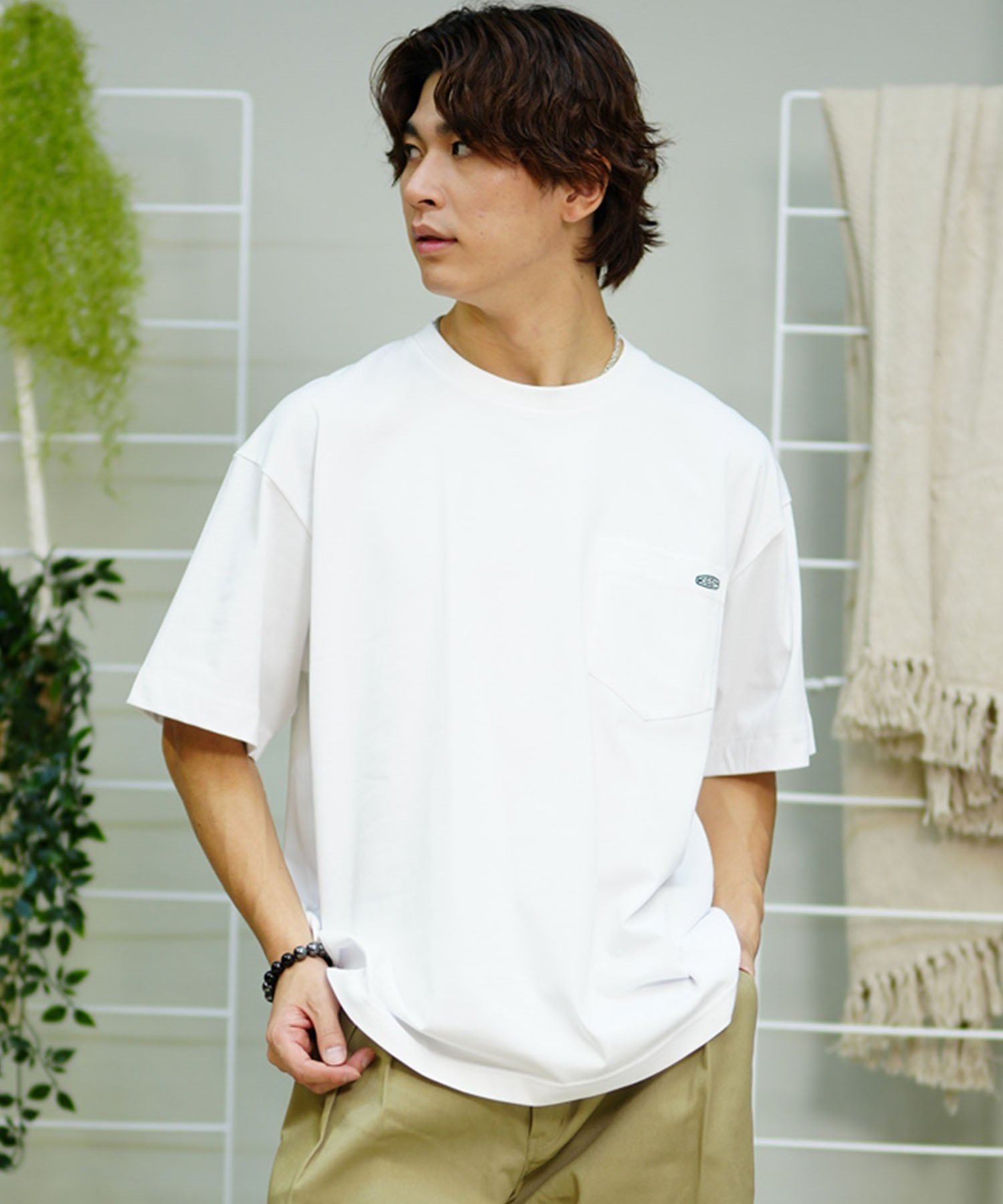 【マトメガイ対象】KEEN キーン メンズ Tシャツ 半袖 バックプリント ワンポイントロゴ 1029381 1029383(WHITE-S)