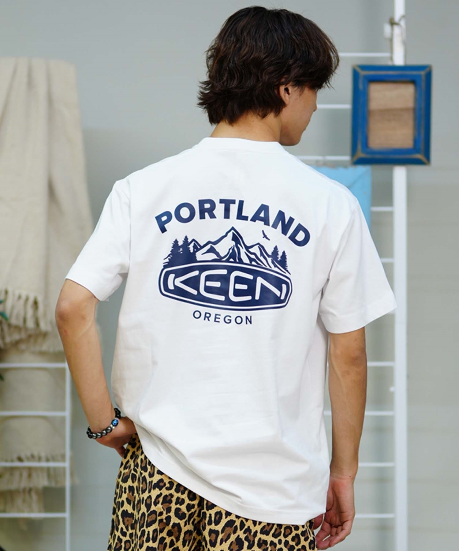 【マトメガイ対象】【ムラサキスポーツ限定】KEEN キーン メンズ Tシャツ 半袖 バックプリント ロゴ 1029891 1029892 1029893 1029894(SBWH-S)