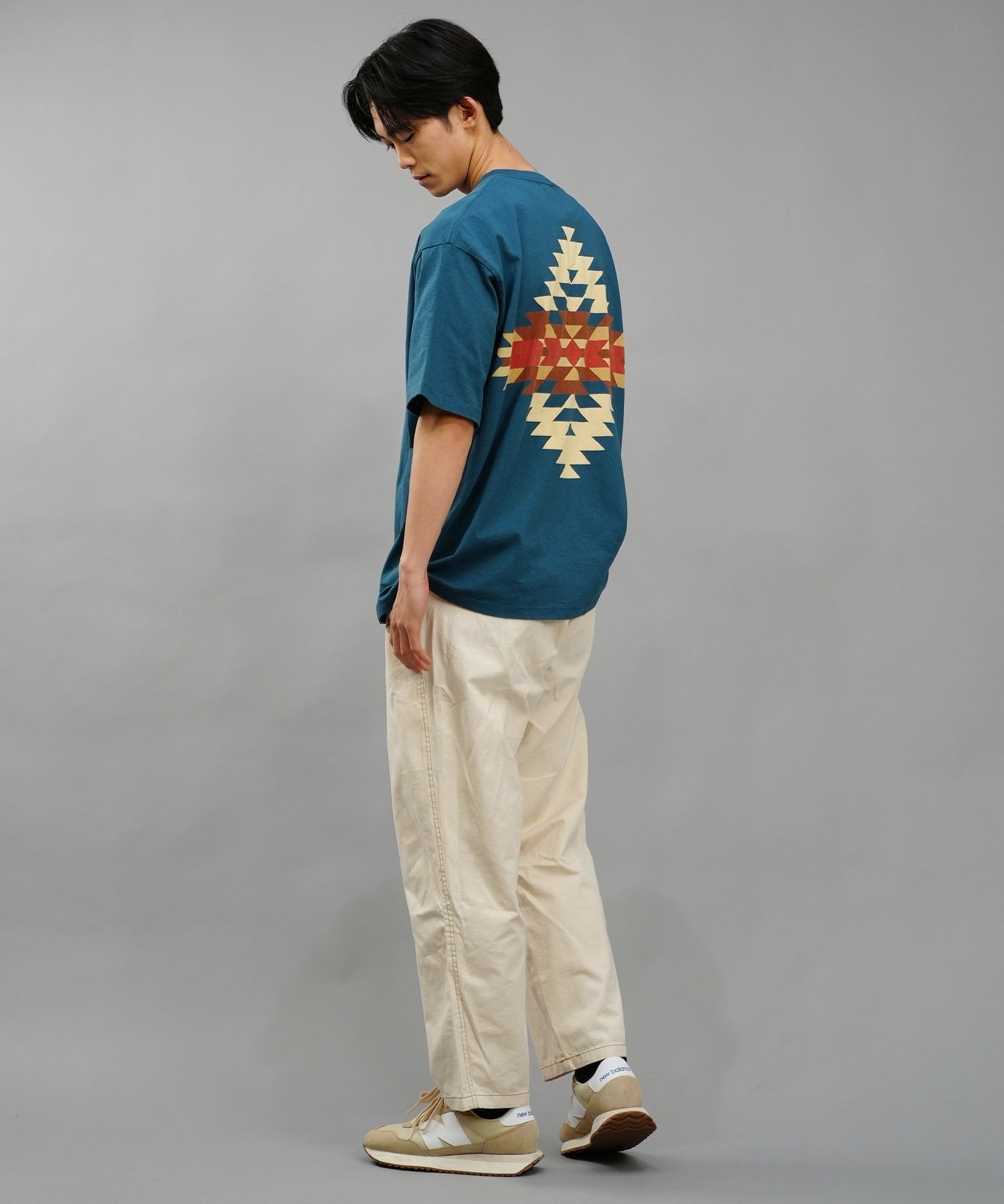 PENDLETON ペンドルトン メンズ 半袖 Tシャツ バックプリント DESI 4275-6005(09WH-M)