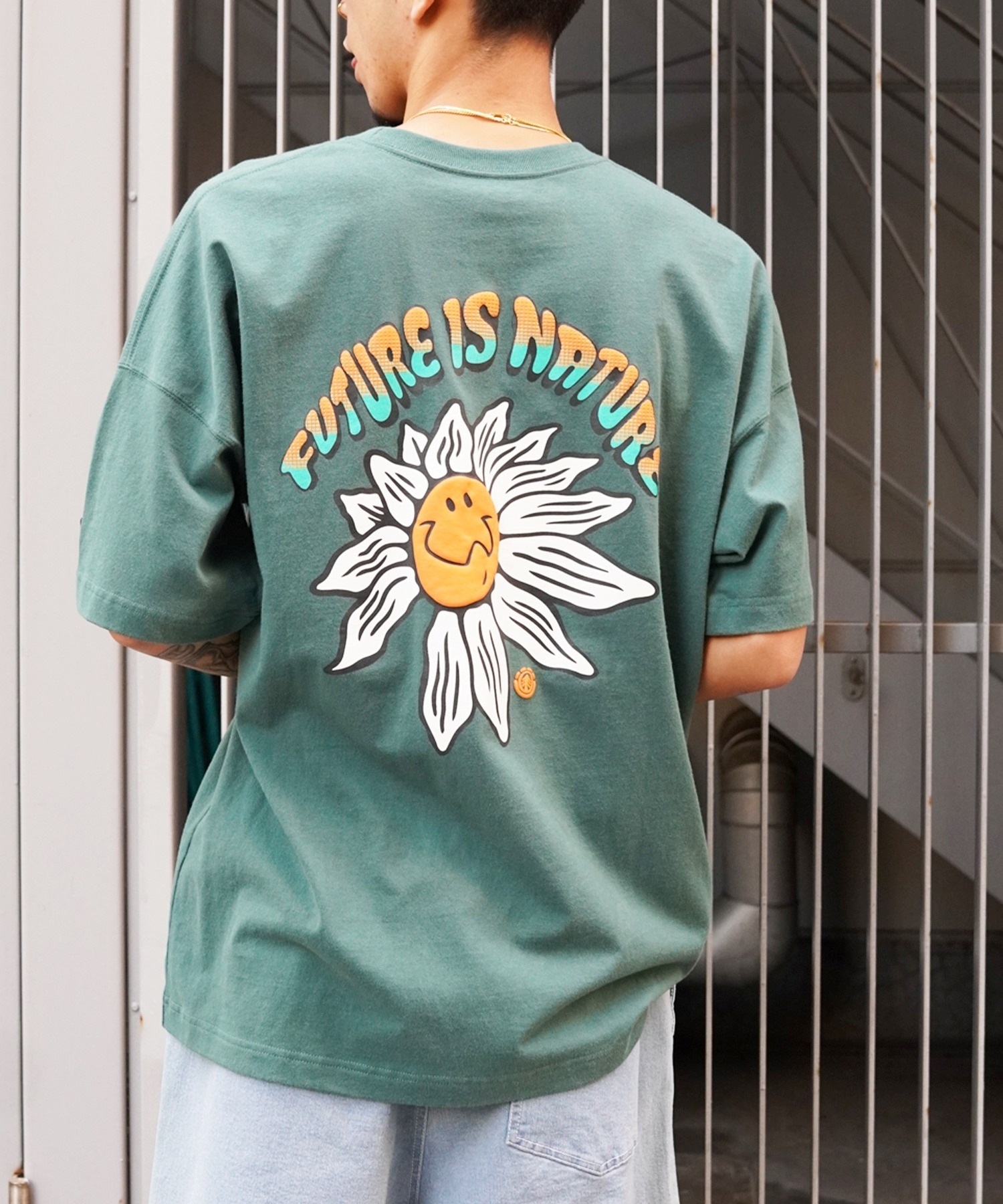 ELEMENT エレメント メンズ 半袖 Tシャツ バックプリント
