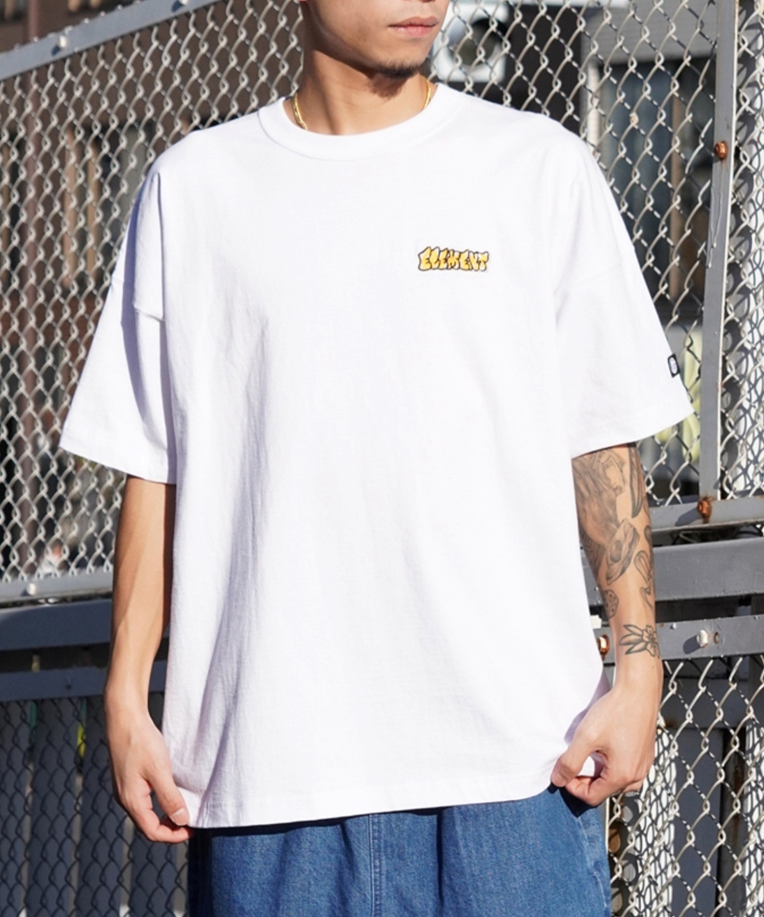 ELEMENT エレメント メンズ 半袖 Tシャツ オーバーサイズ バック