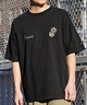 ELEMENT エレメント メンズ 半袖 Tシャツ オーバーサイズ ダイスロゴ バックプリント サイコロモチーフ ヴィンテージ風 かすれプリント BE021-252(GRN-M)